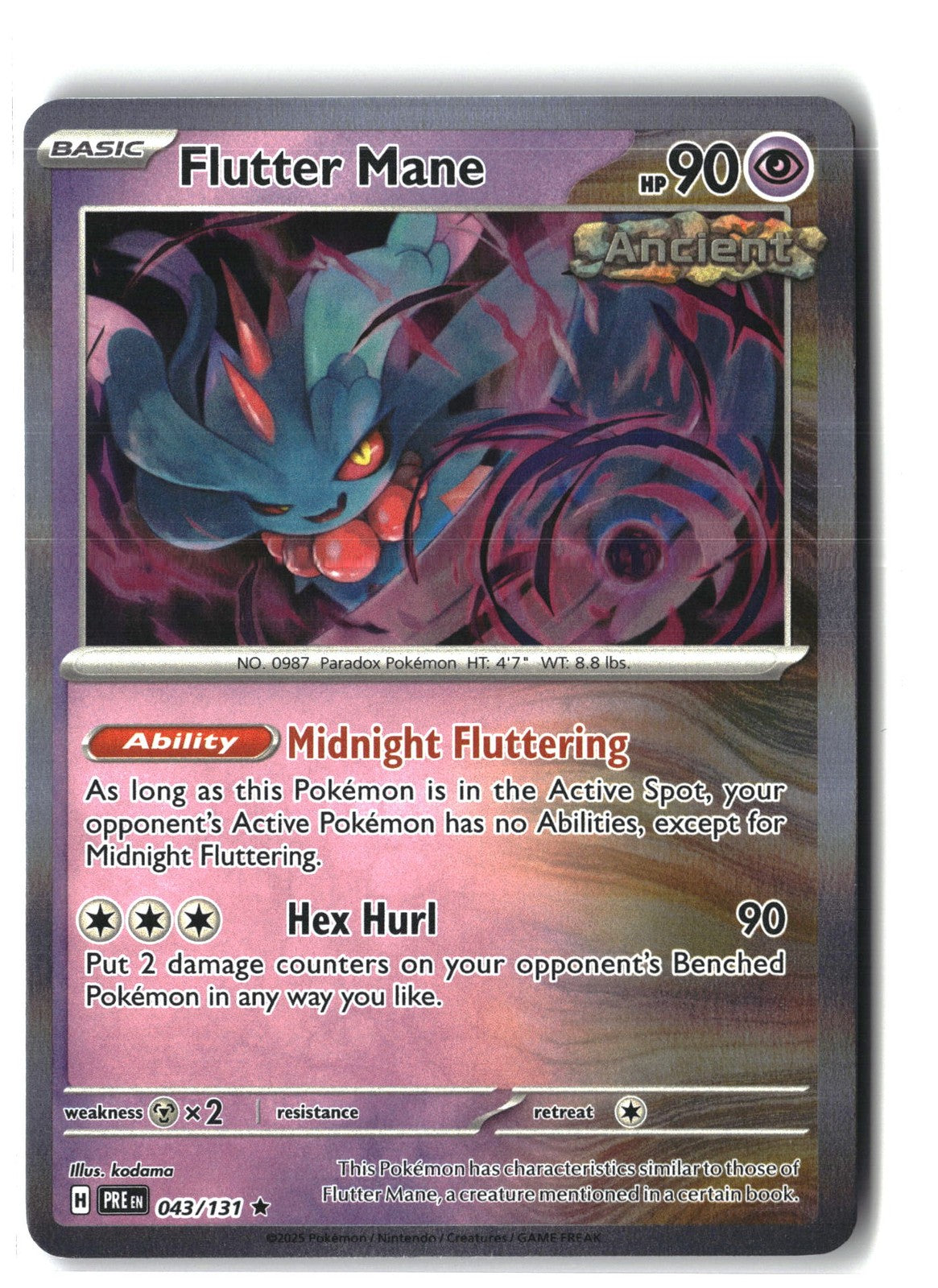 Flutter Mane Holofoil NM (SV: Prismatic Evolutions 043/131)