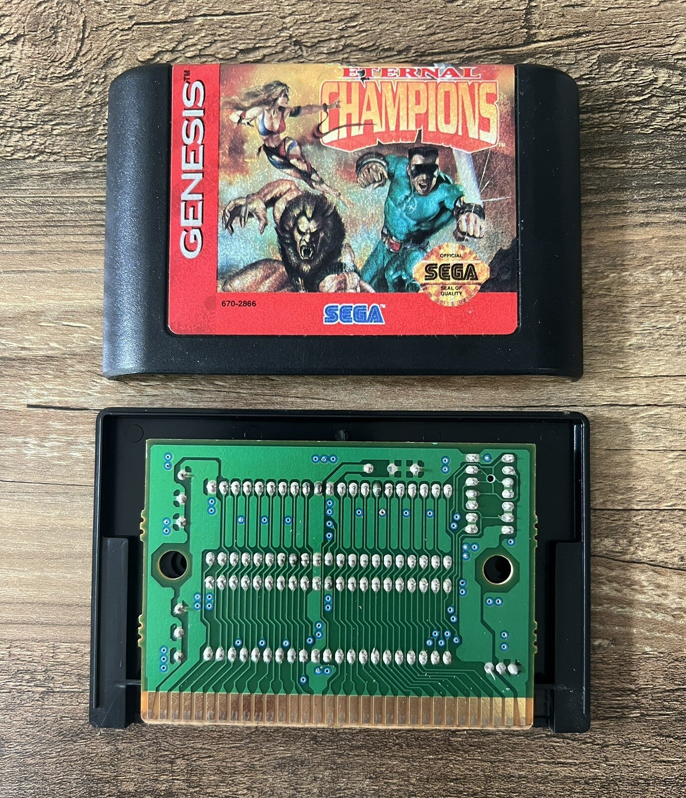 SEGA Genesis Eternal Champions 1993 Game Cartridge w/ Case & Manual CIB