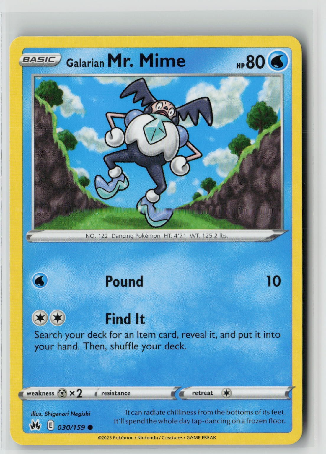 Galarian Mr. Mime (SWSH: Crown Zenith 030/159) NM