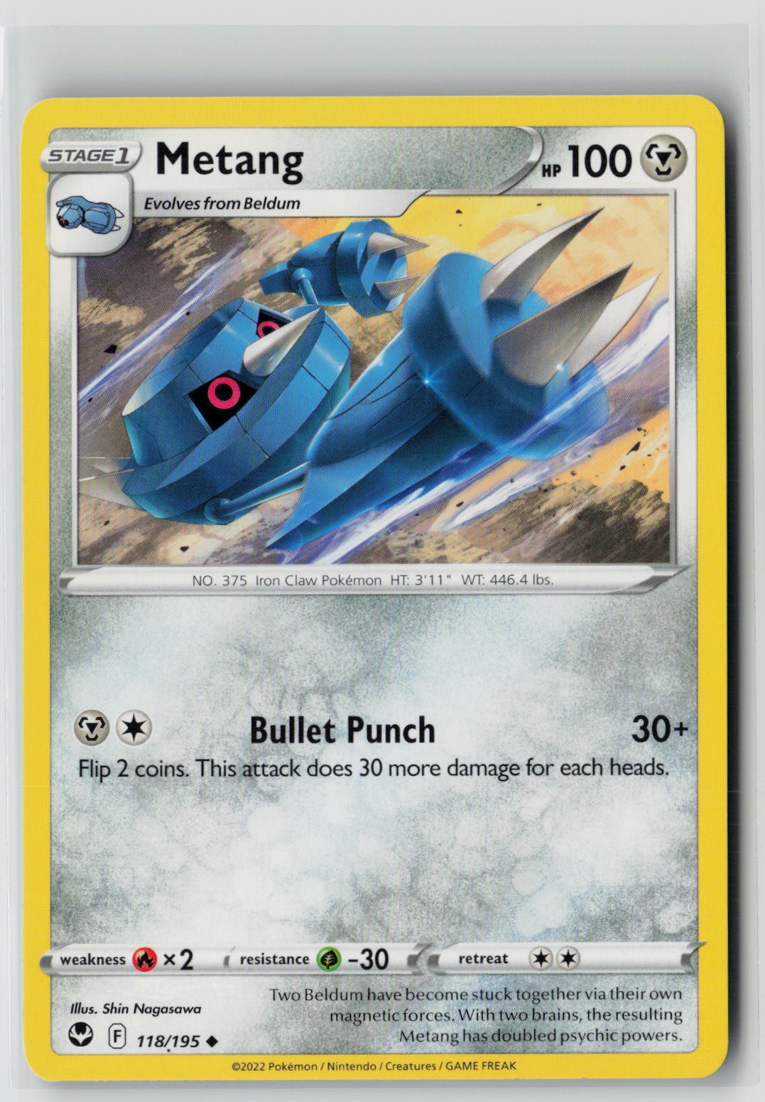 Metang (SWSH12: Silver Tempest 118/195) NM
