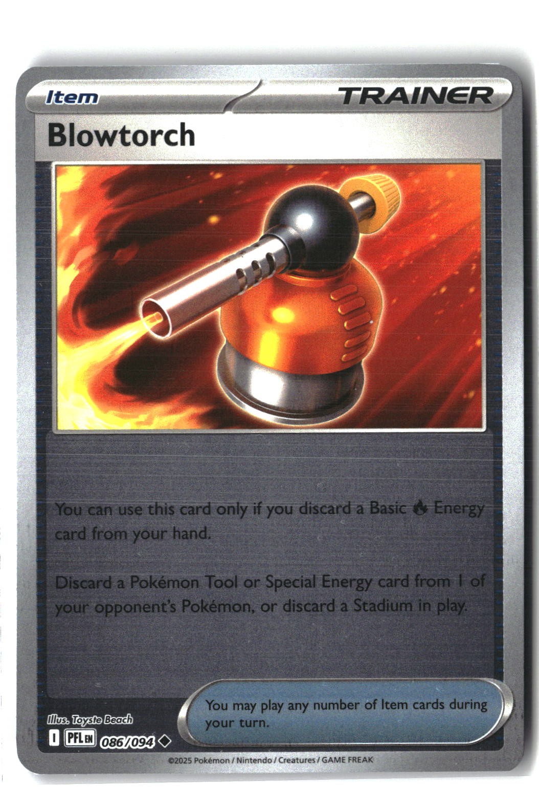 Blowtorch Reverse Holofoil NM (Phantasmal Flames 086/094)