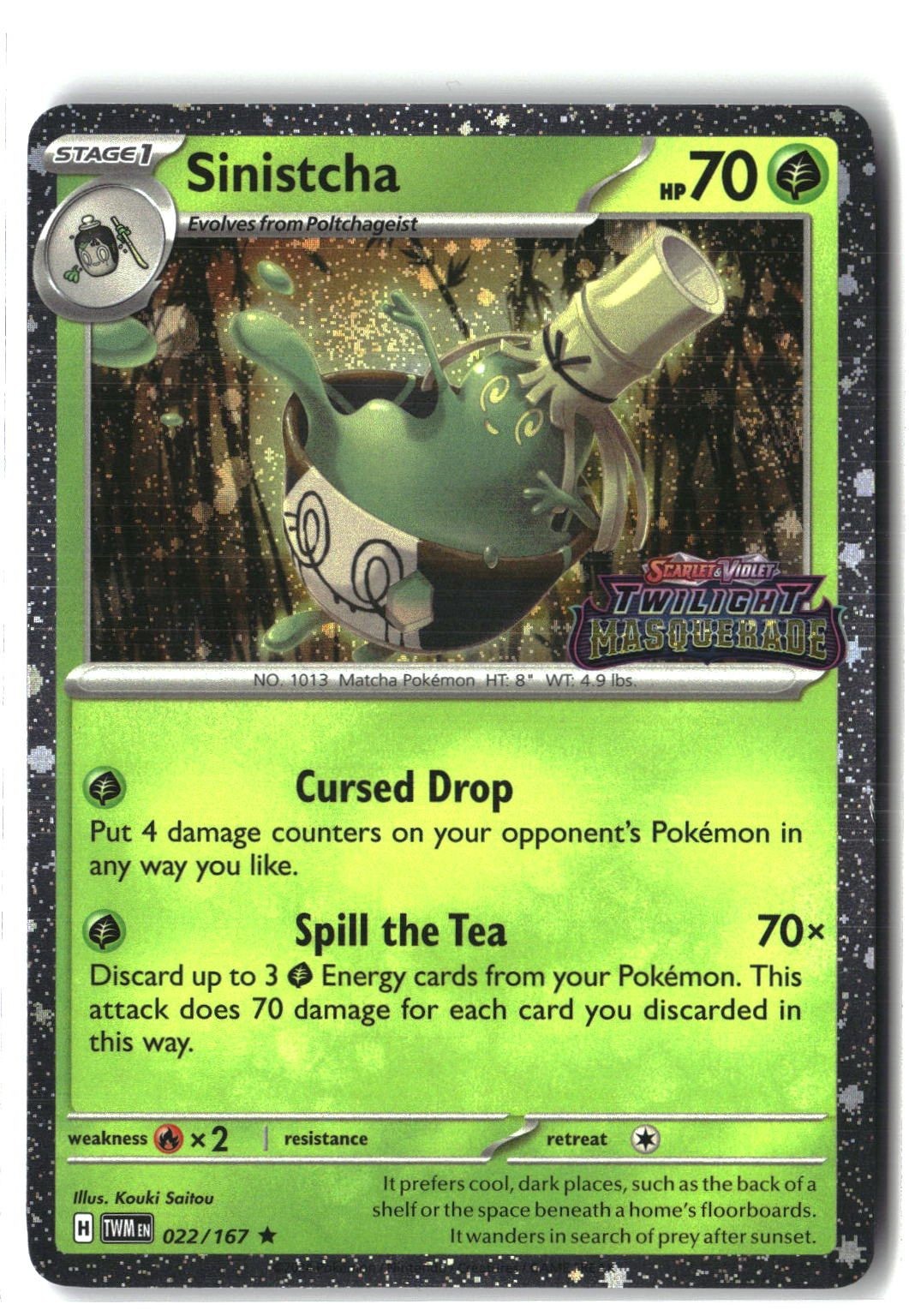 Sinistcha (Prerelease) Holofoil NM (SV: Scarlet & Violet Promo Cards 022/167)