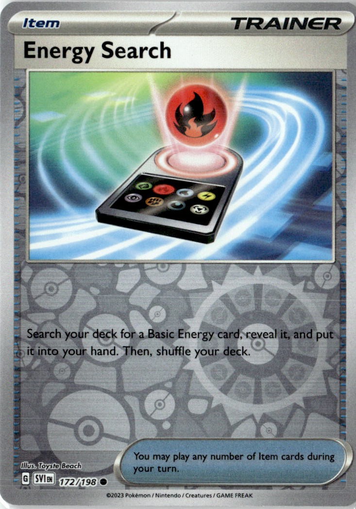 Energy Search Reverse Holofoil NM (Scarlet & Violet Base Set 172/198)