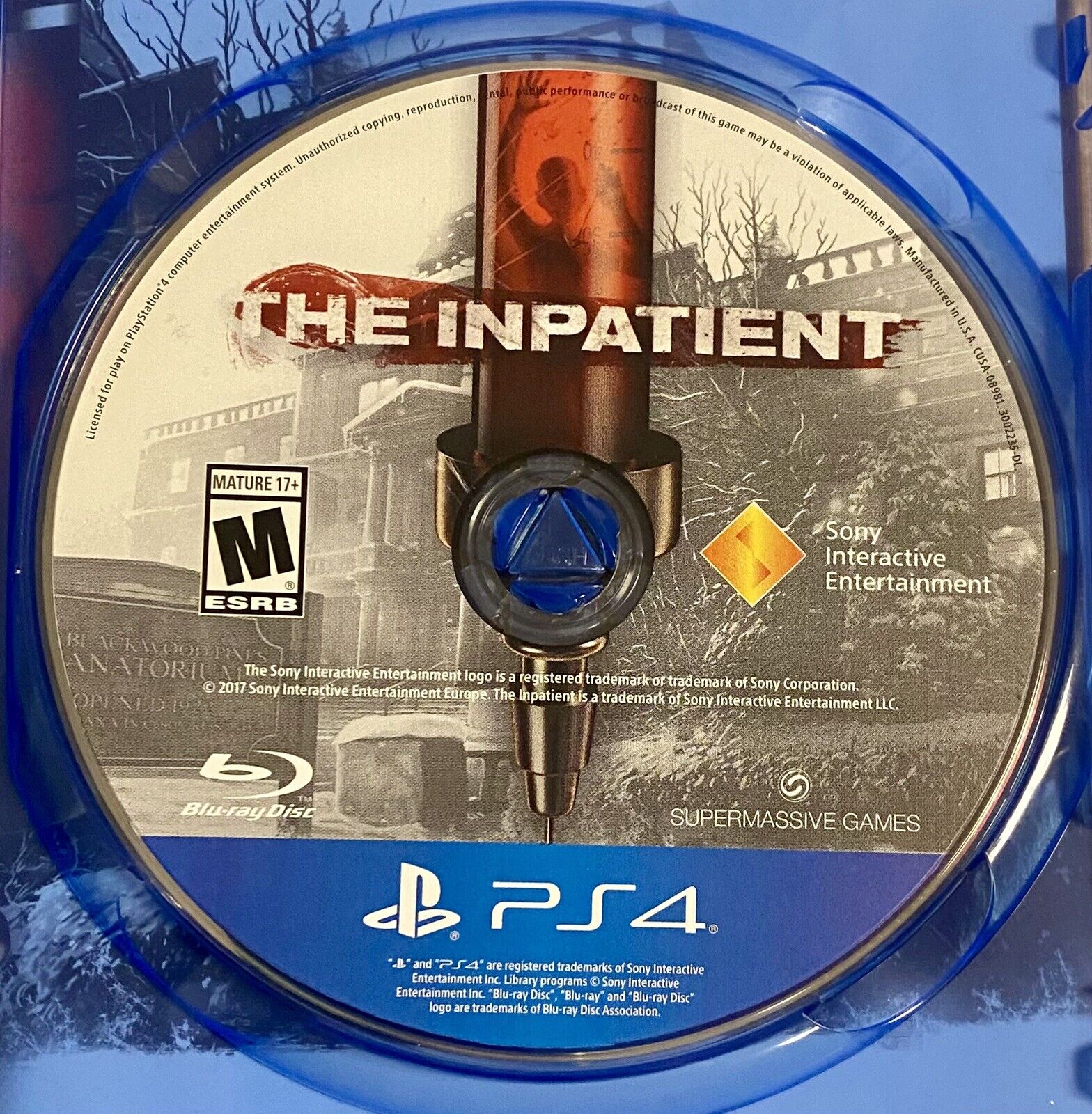 THE INPATIENT VR: (Sony PlayStation 4 PS4, 2017) Playstation VR, Authentic