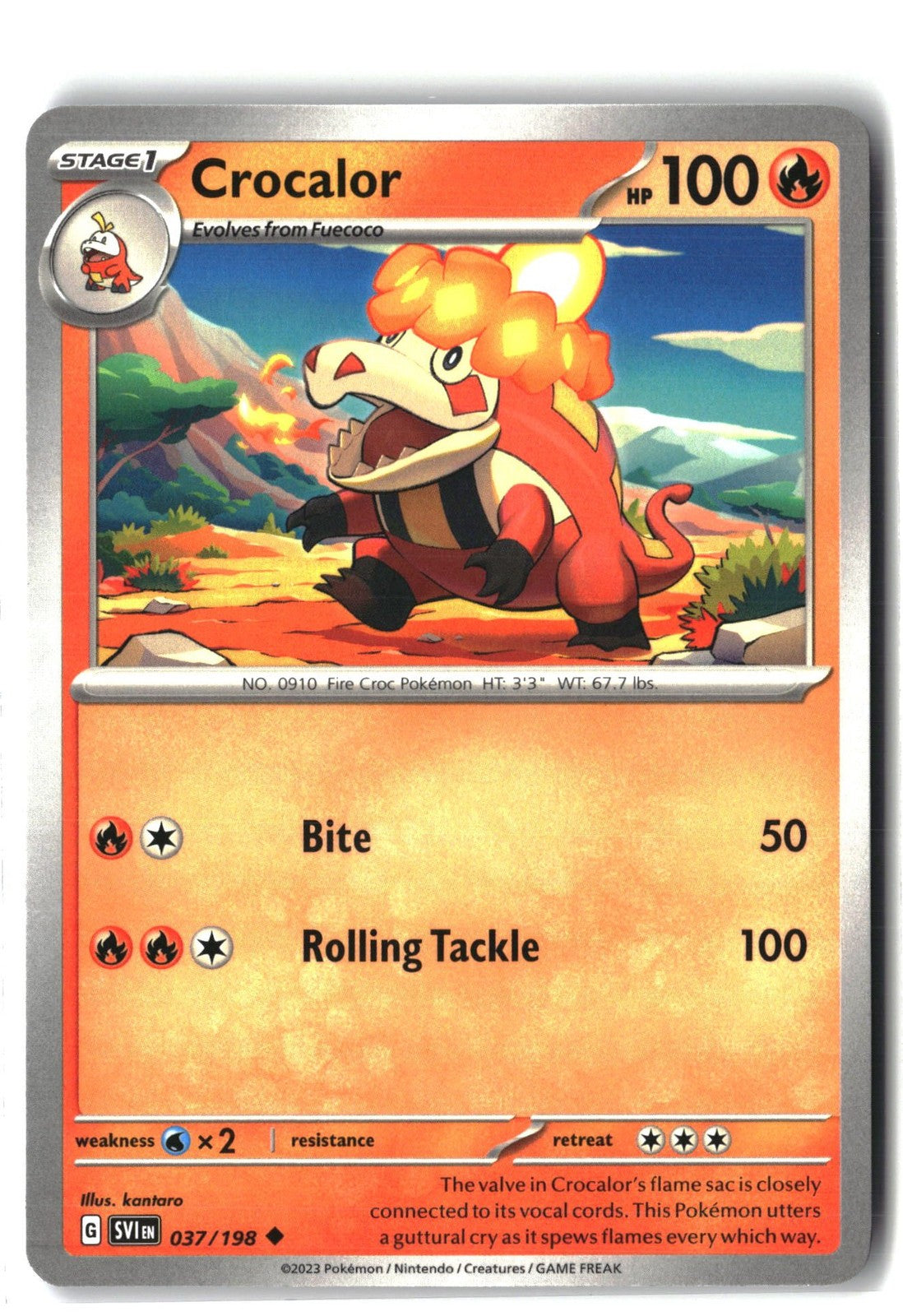Crocalor (Scarlet & Violet Base Set 037/198) NM