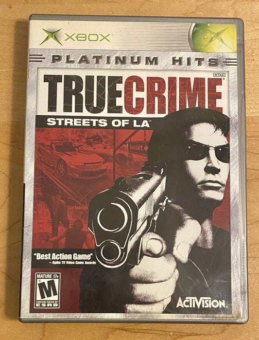 True Crime: Streets of L.A (Microsoft Xbox, 2004) CIB w/ Manual, Tested