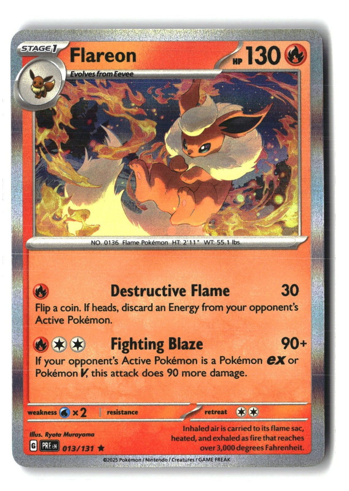 Flareon Holofoil NM (SV: Prismatic Evolutions 013/131)