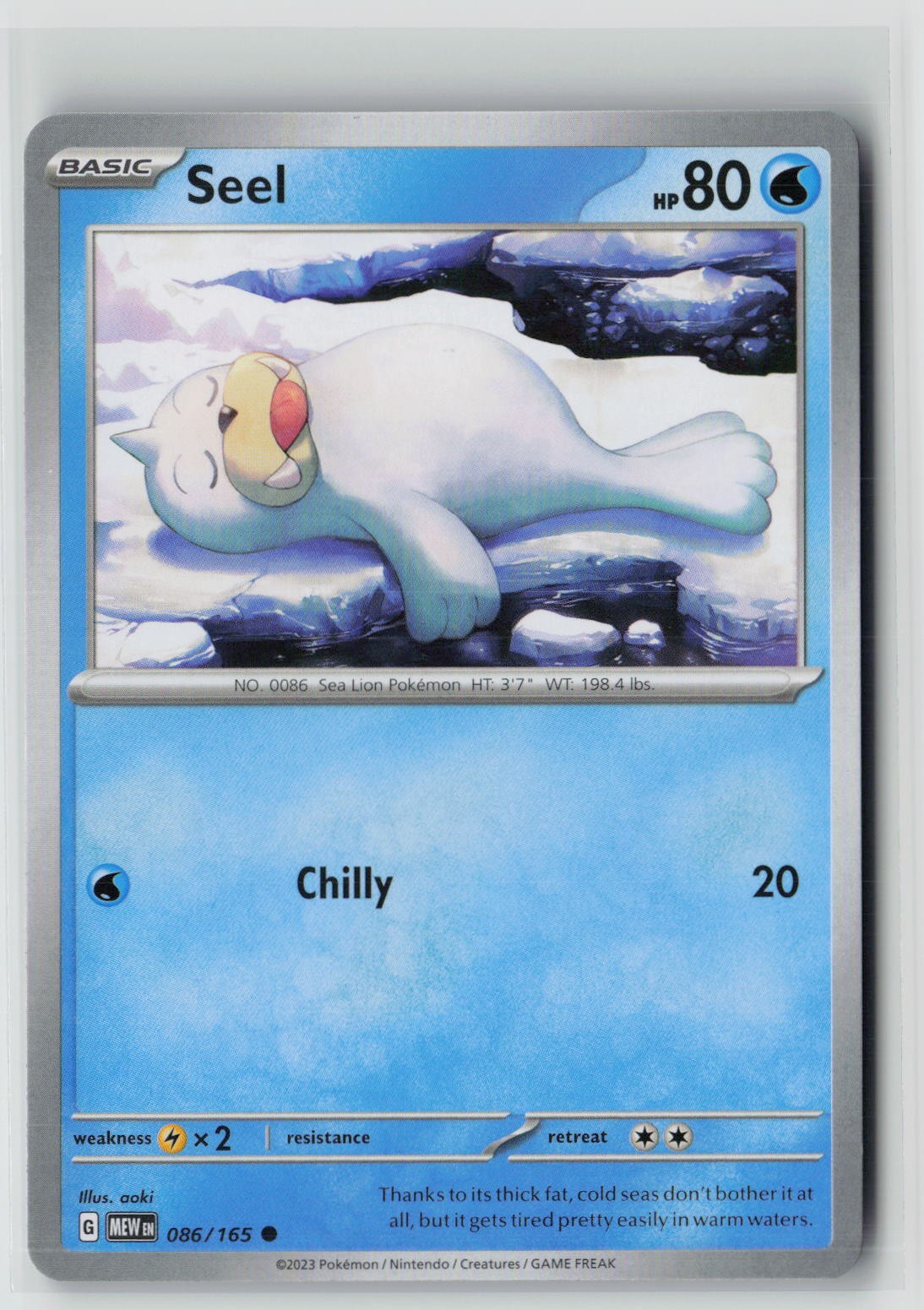 Seel (SV: Scarlet & Violet 151 086/165) NM