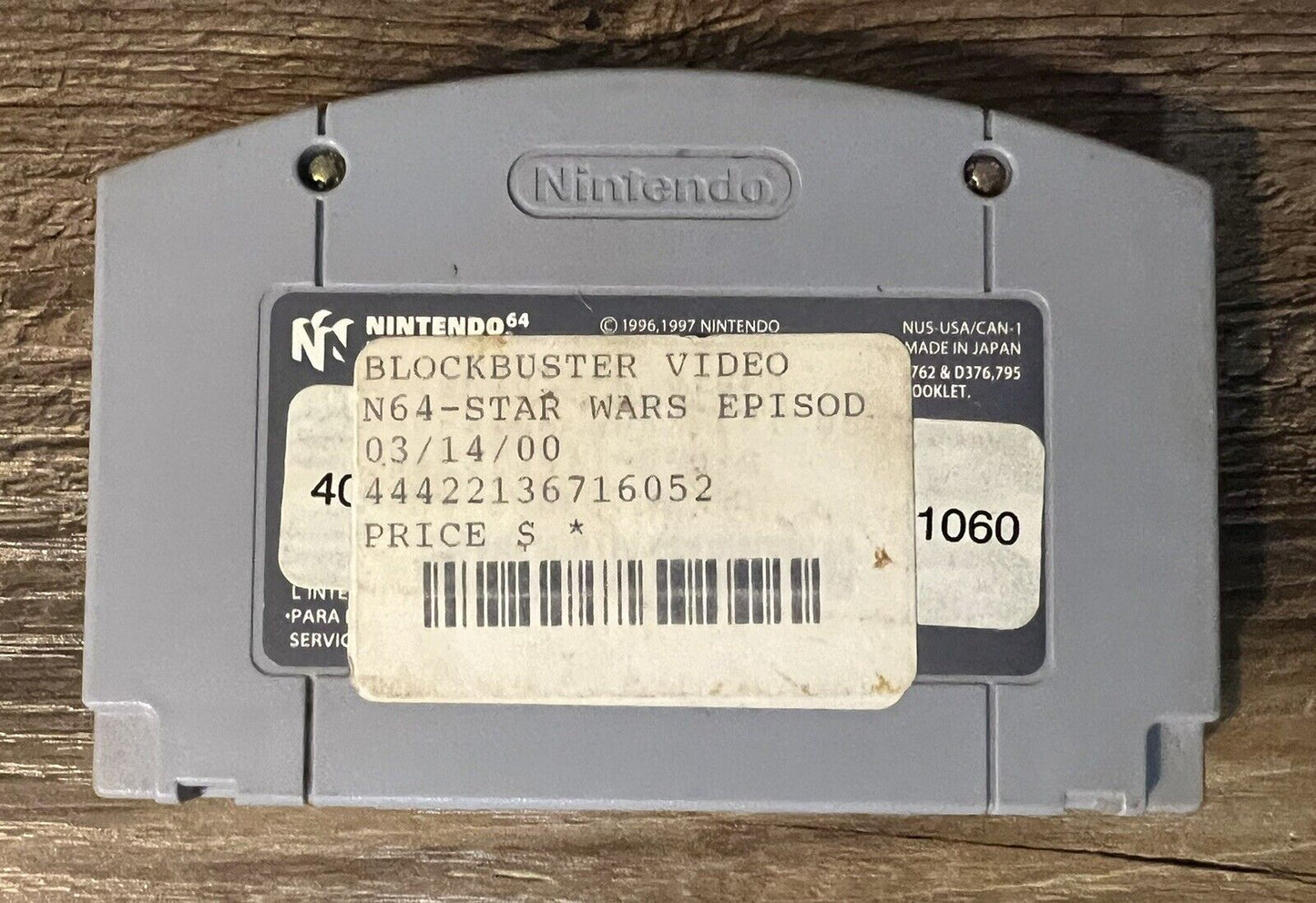 Star Wars Episode 1 Racer Nintendo 64 N64 OEM Official Original Authentic Tested