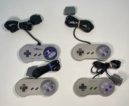 4 Super Famicom Nintendo SNES 3rd Party Controllers, Untested