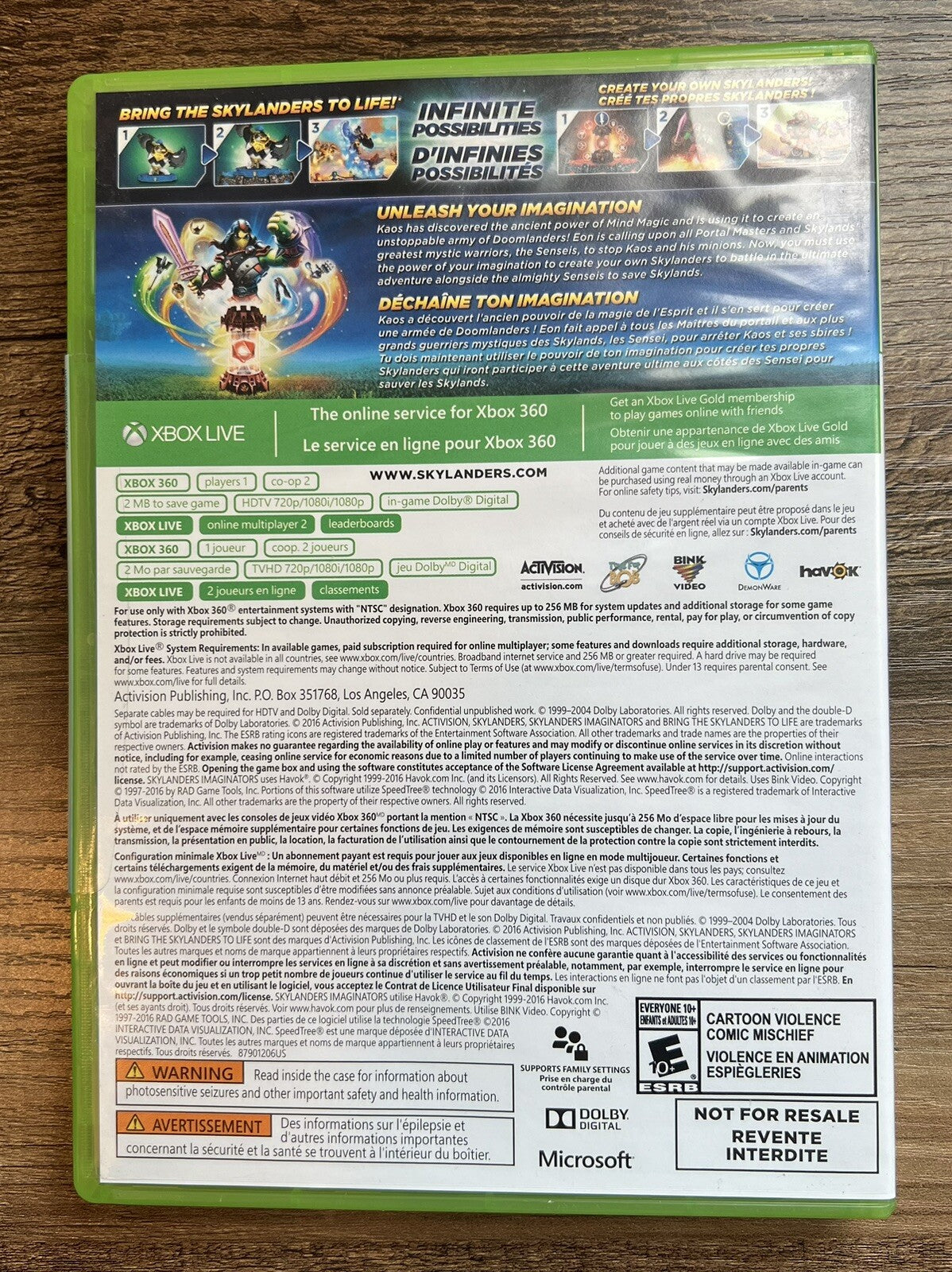 Skylanders Imaginators (Microsoft Xbox 360, 2016) Brand New & Factory Sealed