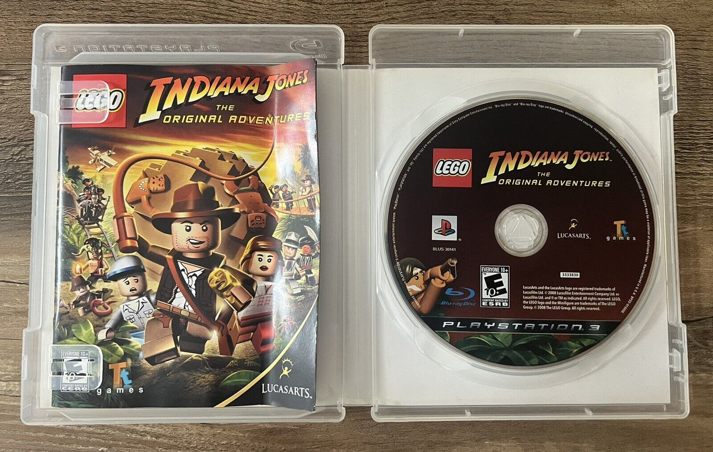 LEGO Indiana Jones: The Original Adventures (Sony PlayStation 3, 2008) CIB