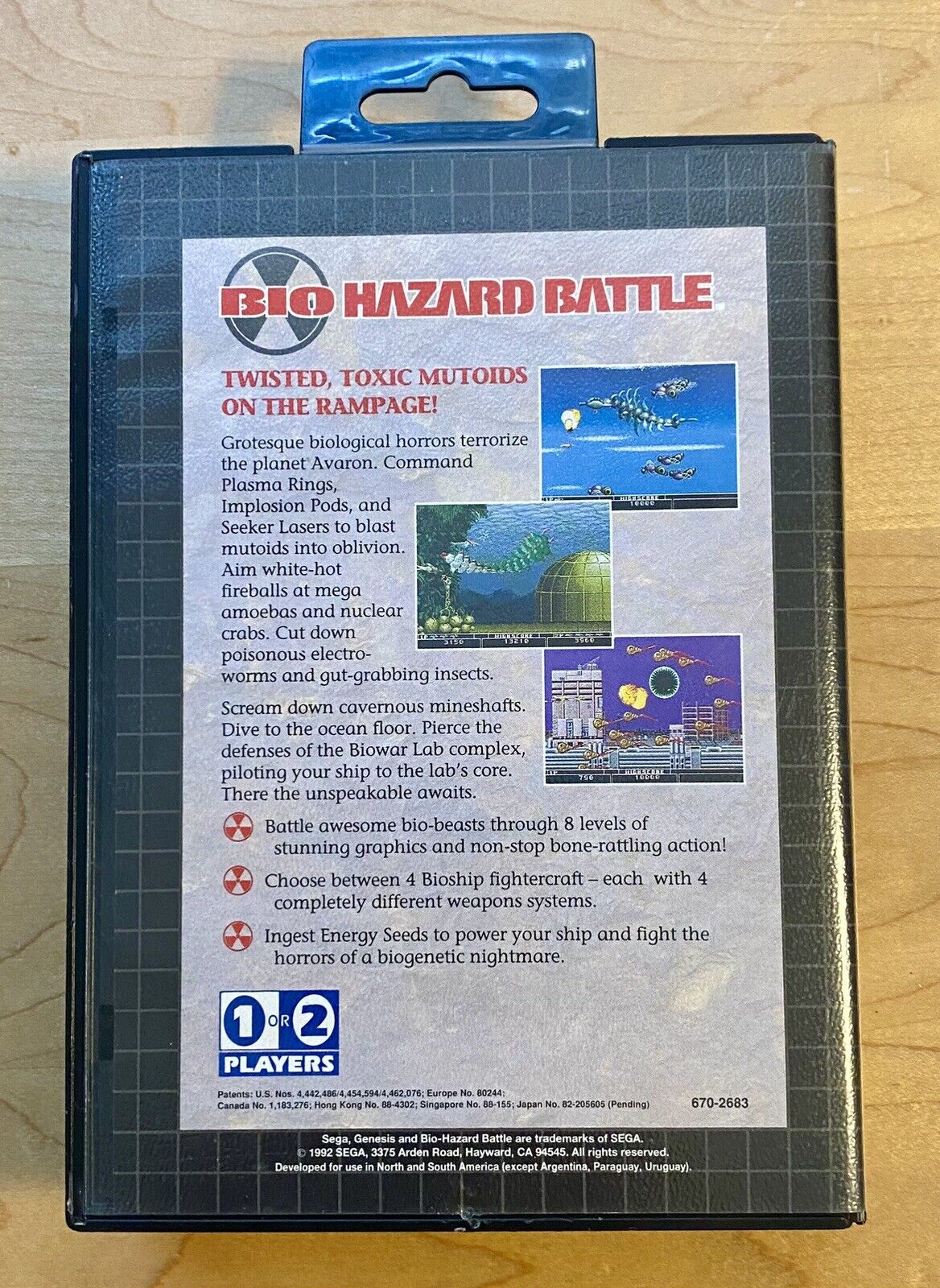 Bio-Hazard Battle (Sega Genesis, 1992) CIB W/ Manual, Authentic & Tested