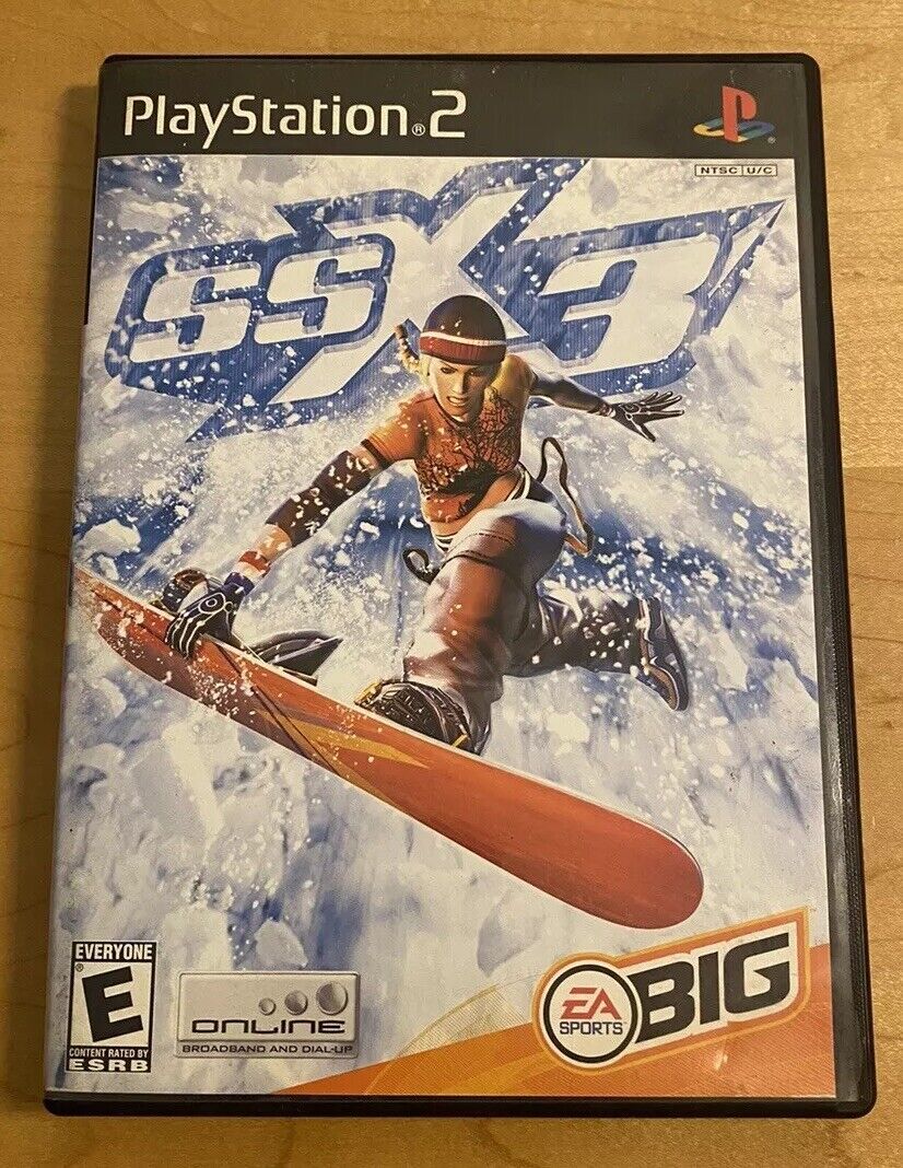 SSX 3 (PlayStation 2 PS2, 2003) Black Label CIB w/ Manual, Authentic & Tested