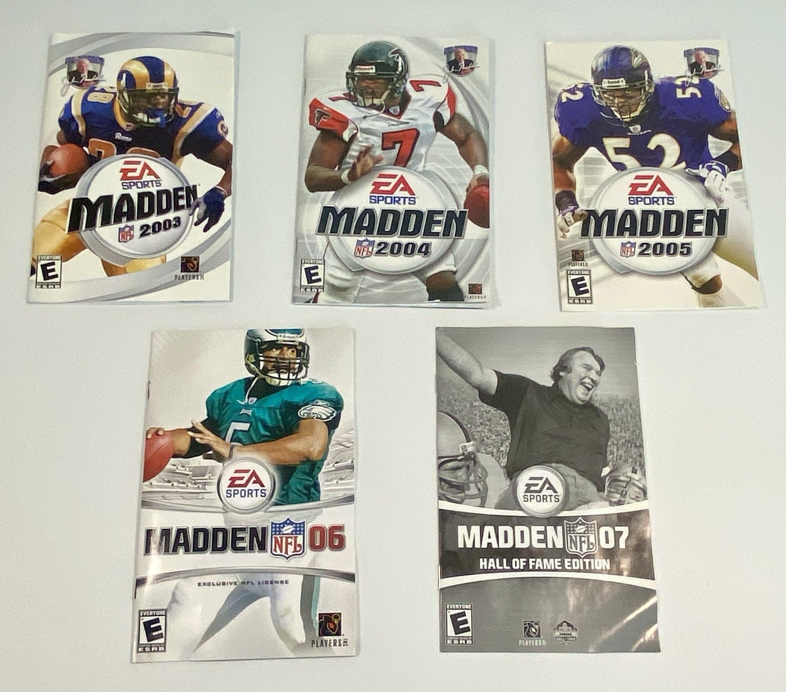 PS2 Sony PlayStation 2 Game Lot Bundle (5) Madden 03 04 05 06 07 All CIB & Work