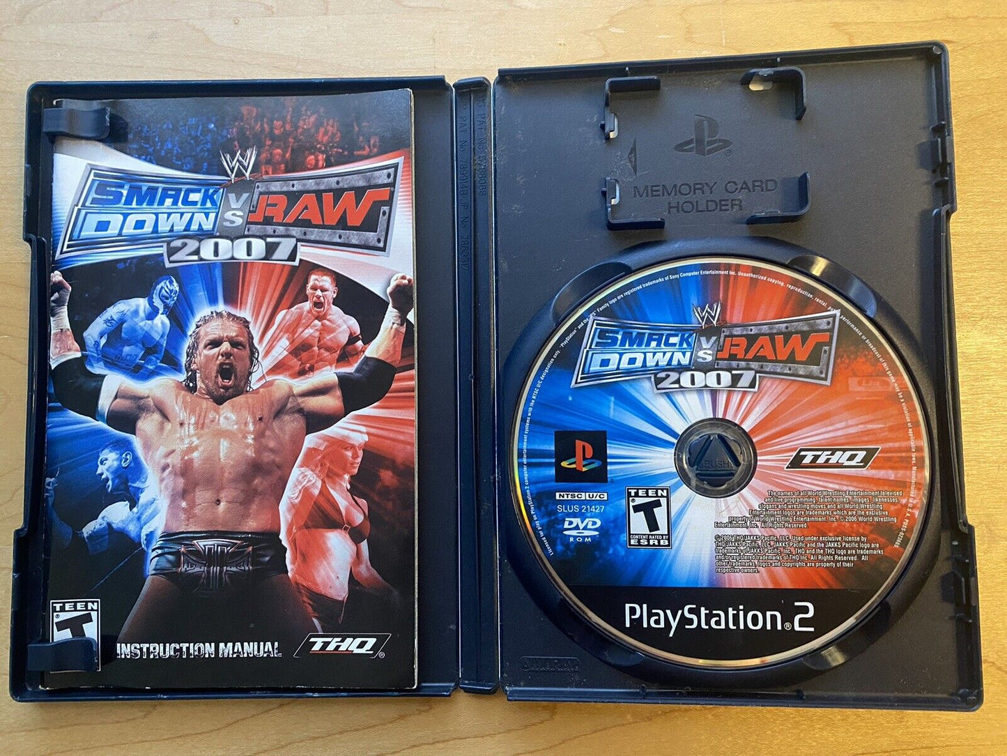 WWE SmackDown vs. Raw 2007 (PlayStation 2 PS2, 2006) CIB W/ Manual Tested