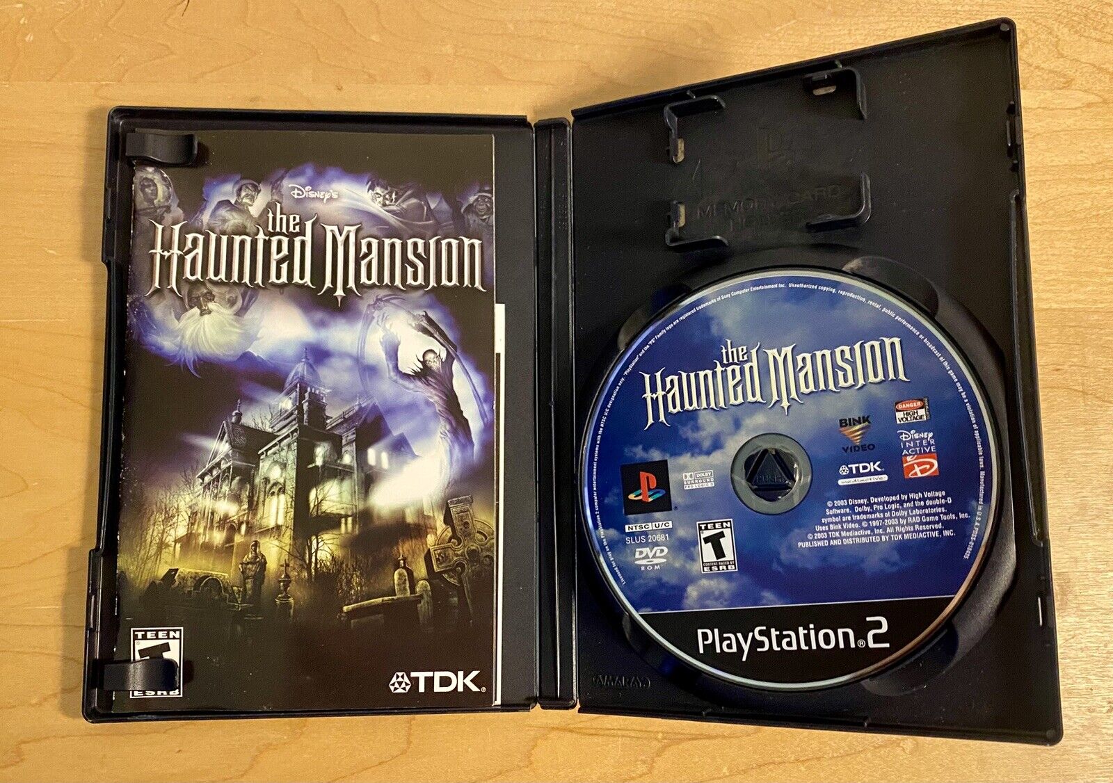 Disney's The Haunted Mansion (Sony PlayStation 2, 2003) CIB w/ Manual & Reg Card