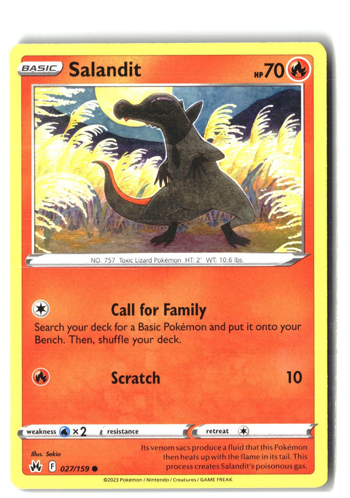 Salandit (SWSH: Crown Zenith 027/159) NM