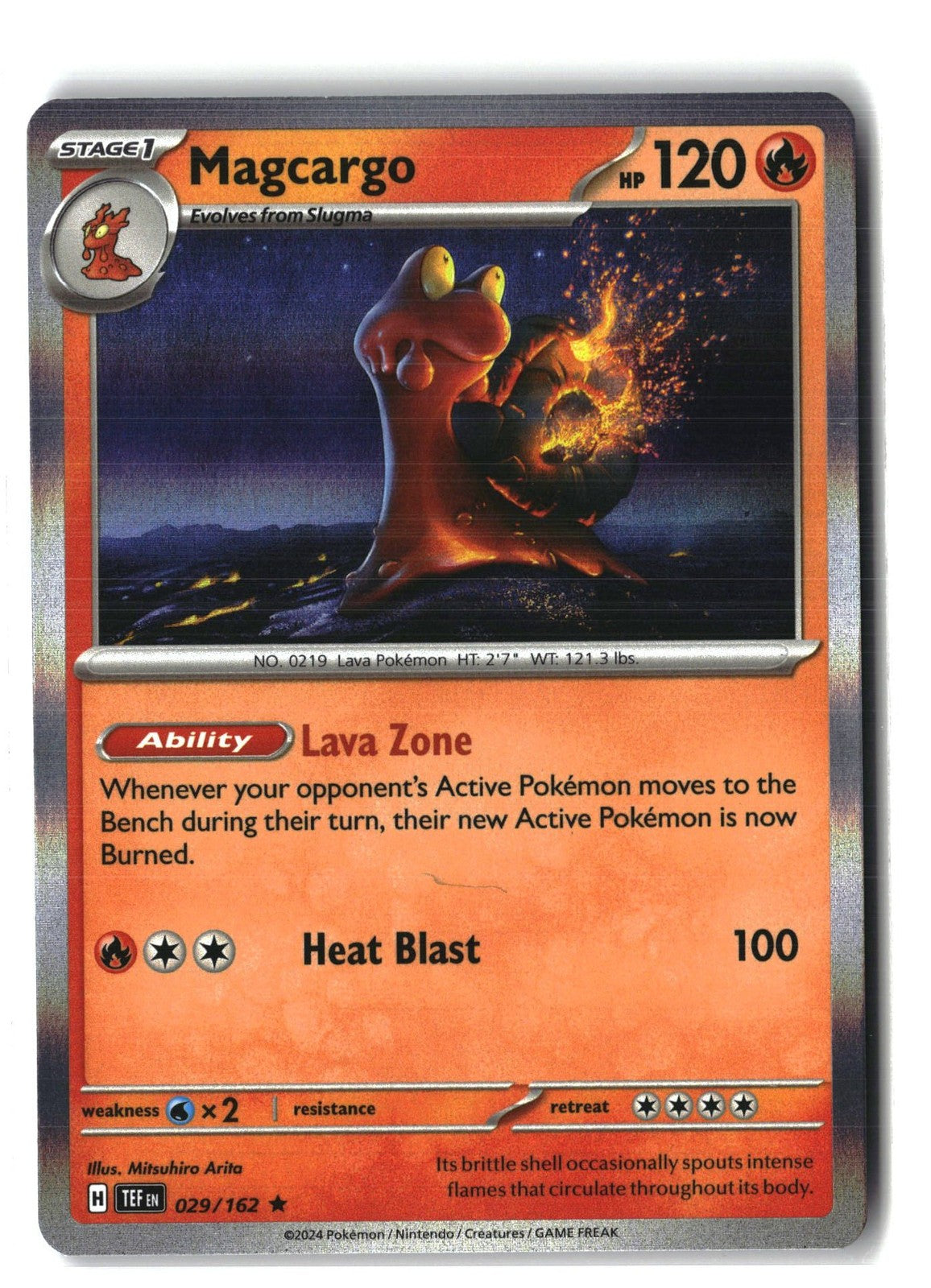 Magcargo Holofoil NM (Temporal Forces 029/162)
