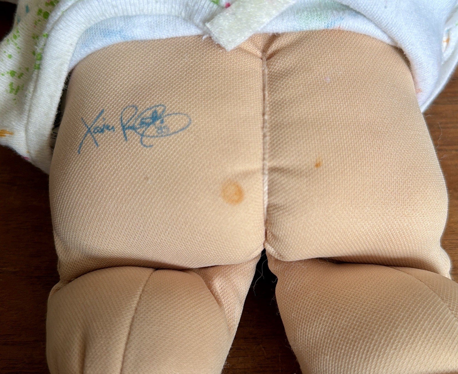 Cabbage Patch Doll 1978 1982 Xavier Roberts Green Eyes & Red Hair, One Piece Pjs