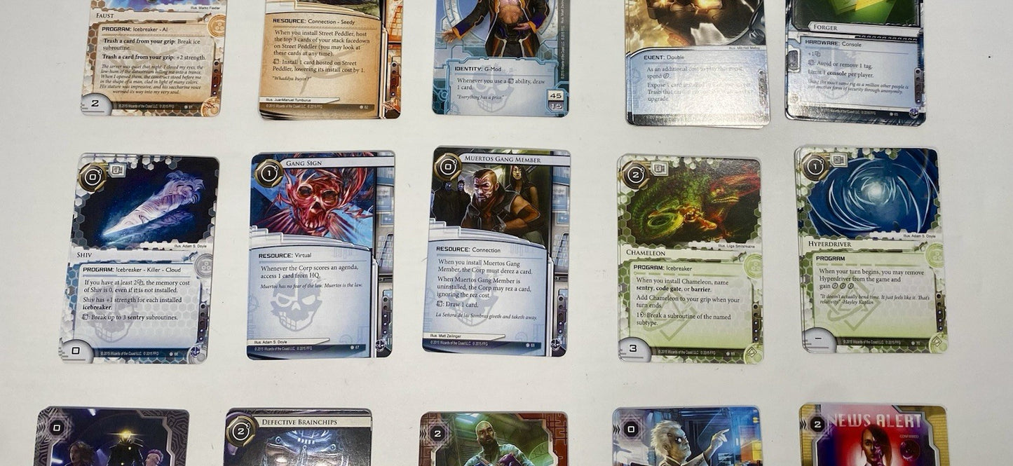 The Underway SanSan Cycle Android Netrunner Data Pack Fantasy Flight LCG Fullset