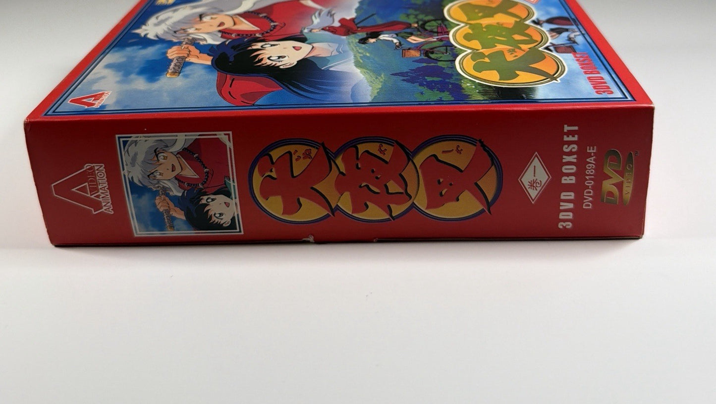 INUYASHA Box Set Vol 1-3 Anime DVD Japanese  Rare Episodes 1-25, Eng Subs Works