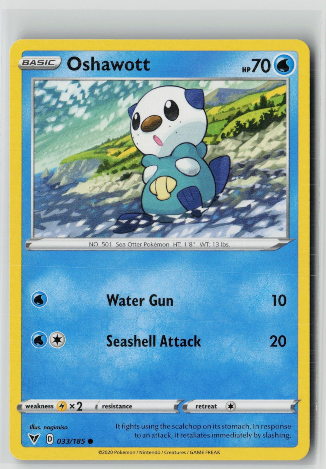 Oshawott (SWSH04: Vivid Voltage 033/185) NM