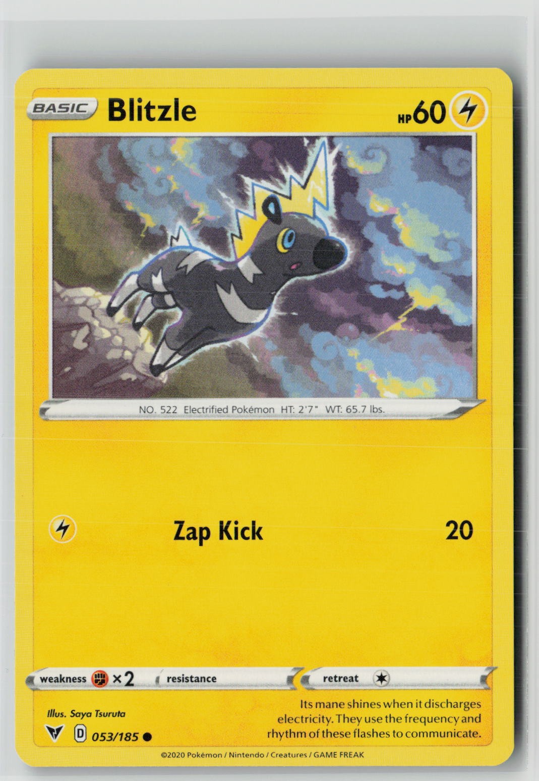 Blitzle (SWSH04: Vivid Voltage 053/185) NM