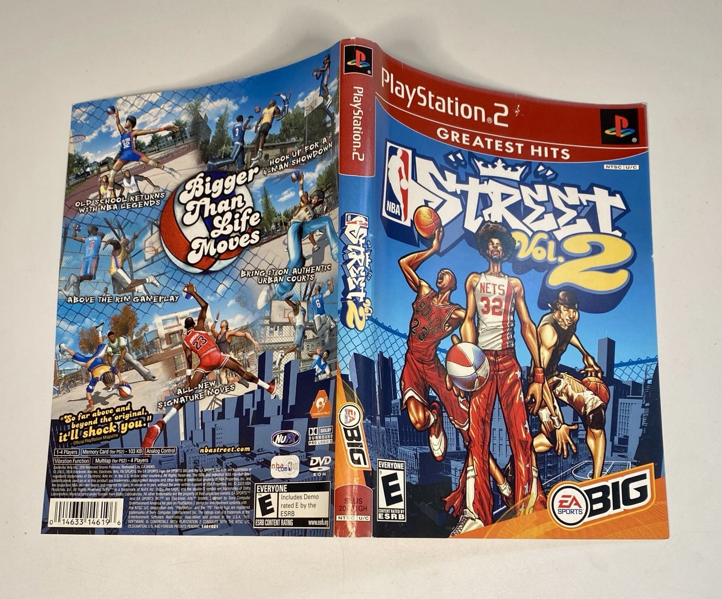 NBA Street: Vol 2  |  PS2  |  Manual & Cover Art Only Playstation 2 Sony