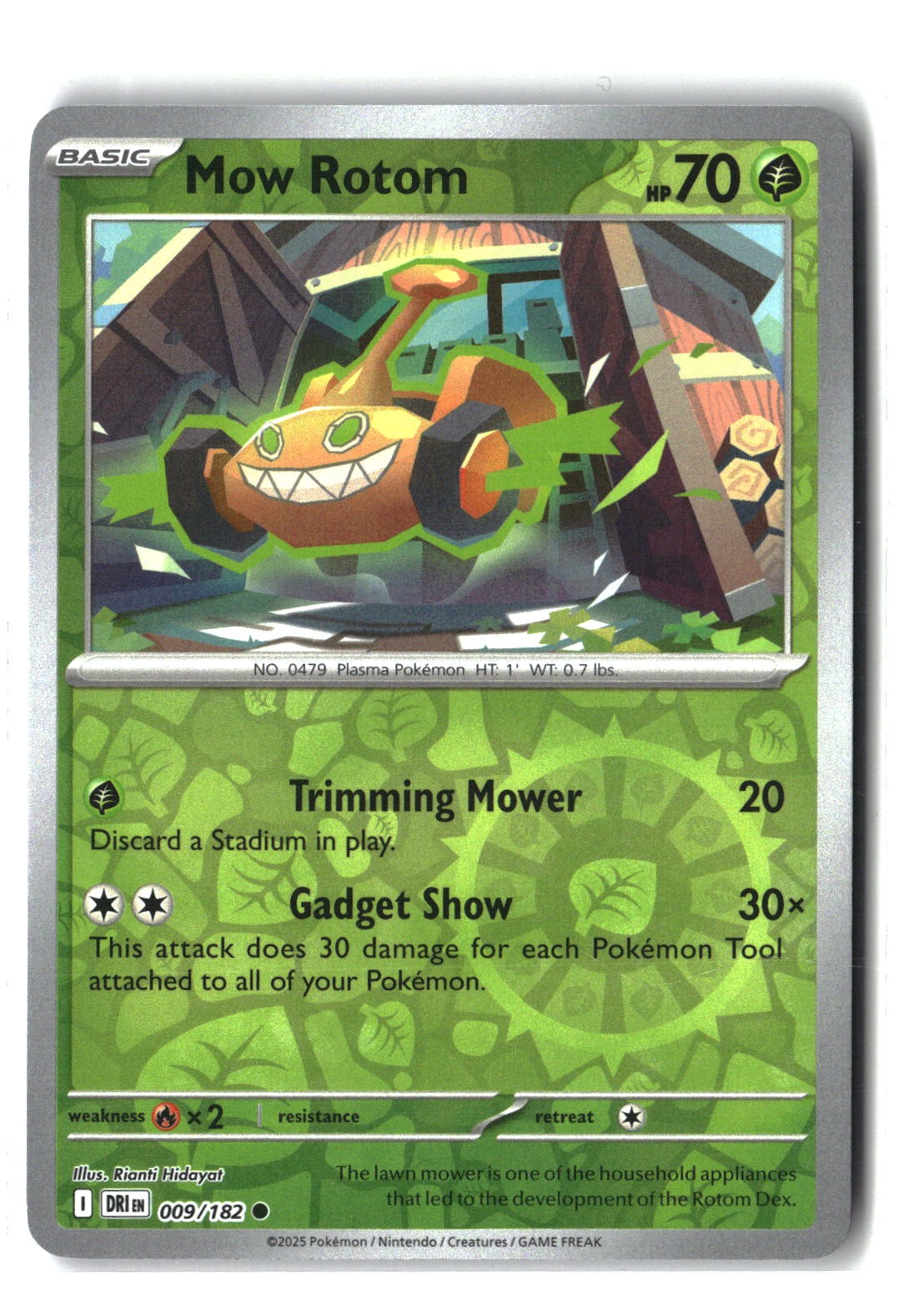 Mow Rotom Reverse Holofoil NM (Destined Rivals 009/182)