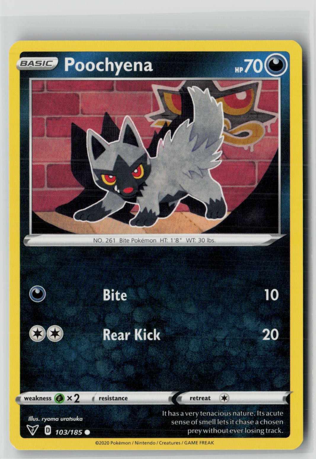 Poochyena (SWSH04: Vivid Voltage 103/185) NM