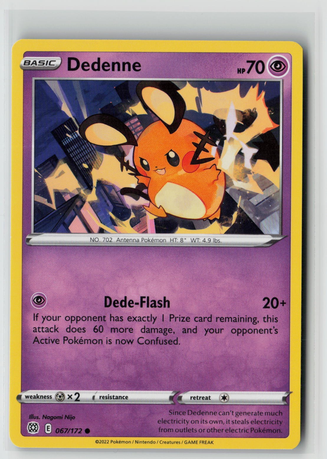 Dedenne (SWSH09: Brilliant Stars 067/172) NM