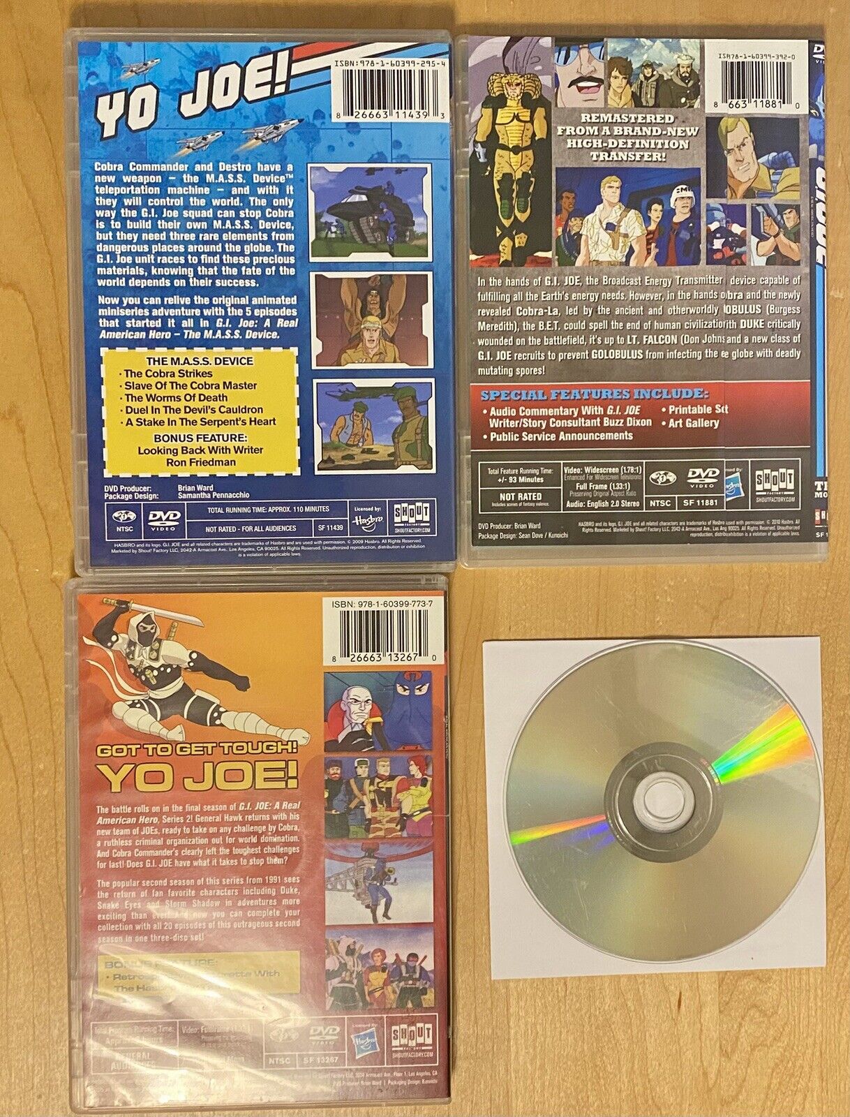 G.I. Joe DVD Lot: Special Edition Movie, The MASS Device, Season 2, Countdown