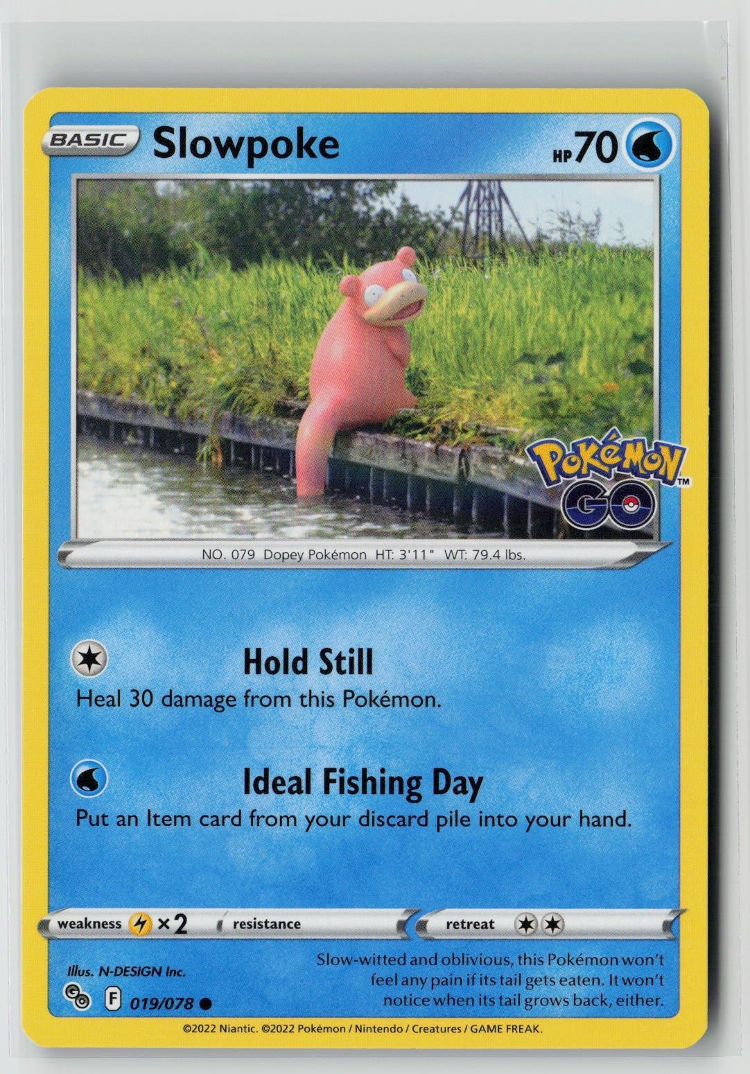 Slowpoke (Pokemon GO 019/078) NM