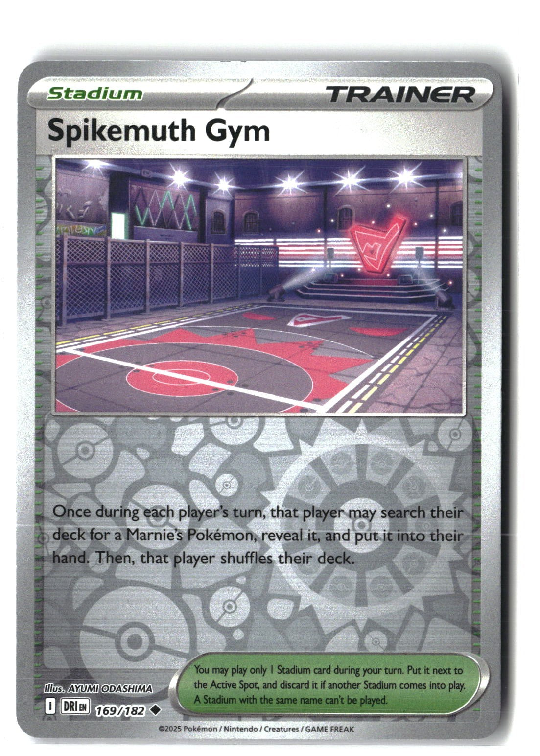 Spikemuth Gym Reverse Holofoil NM (Destined Rivals 169/182)