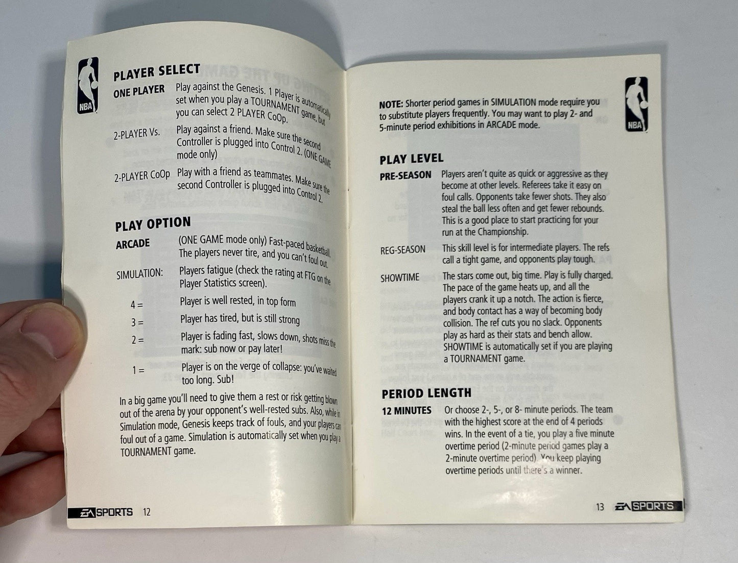 Bulls vs. Blazers and the NBA Playoffs Sega Genesis 1993 CIB W/ Case & Manual