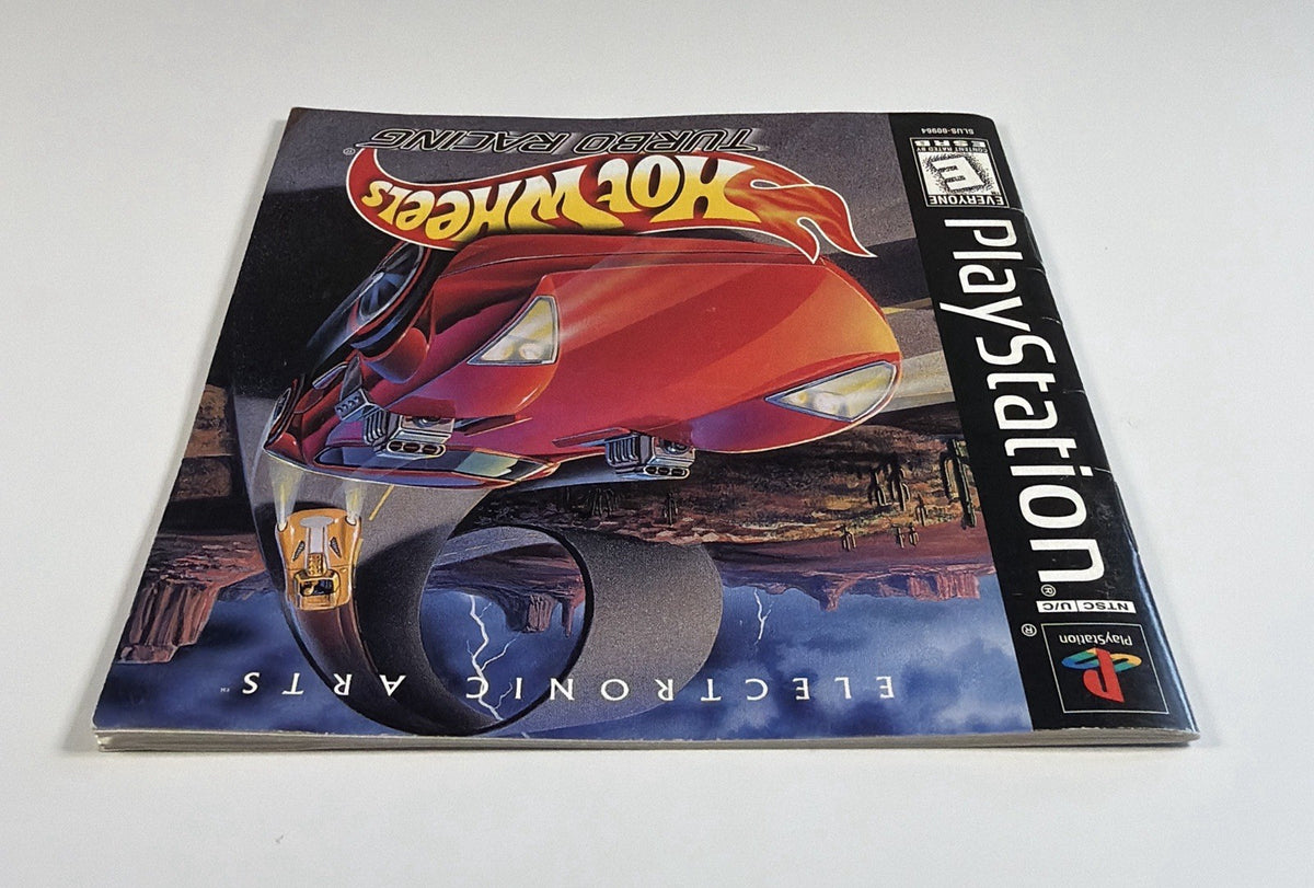 Hot Wheels Turbo Racing PS1 Sony PlayStation 1 Manual & Reg Card Only