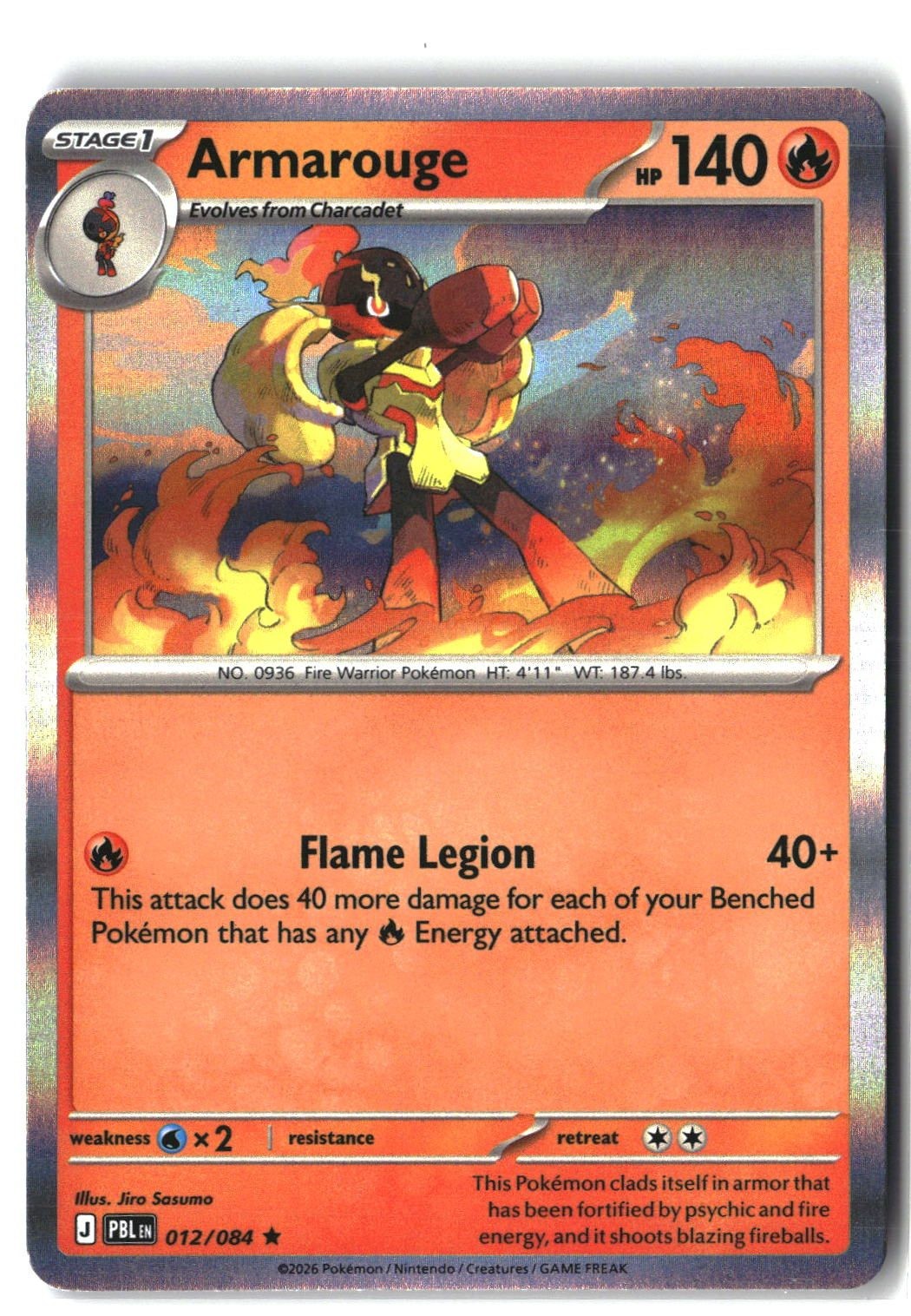 Armarouge Holofoil NM (Pitch Black 012/084)