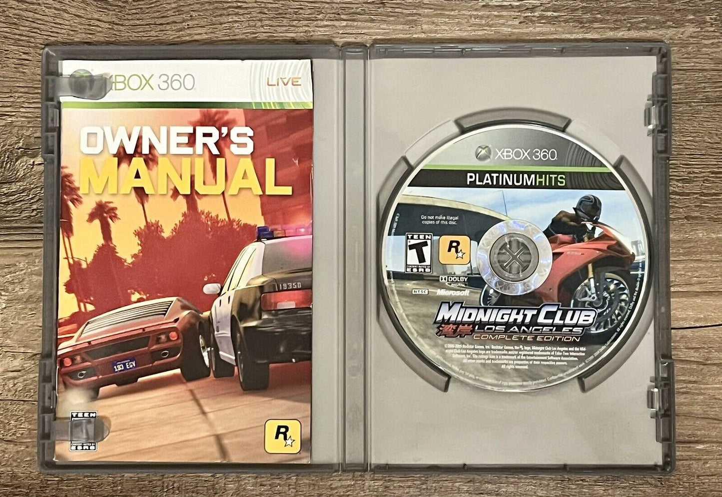 Midnight Club: Los Angeles (Microsoft Xbox 360, 2008) - Complete - Tested