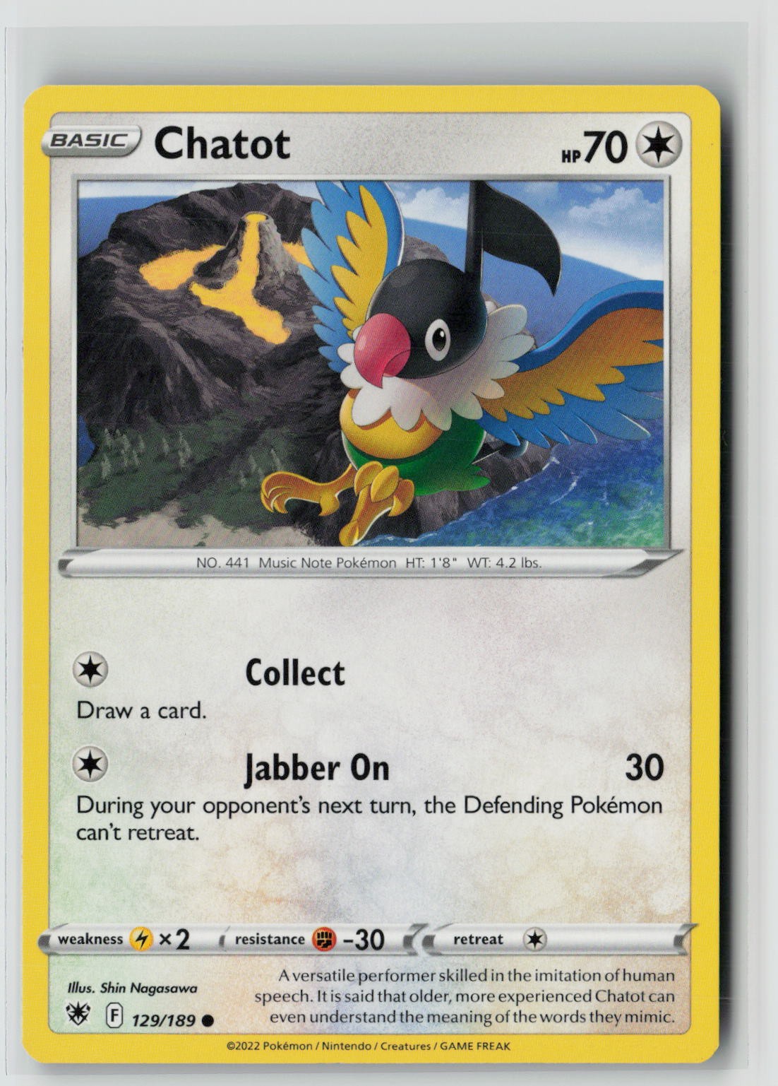 Chatot (SWSH10: Astral Radiance 129/189) NM