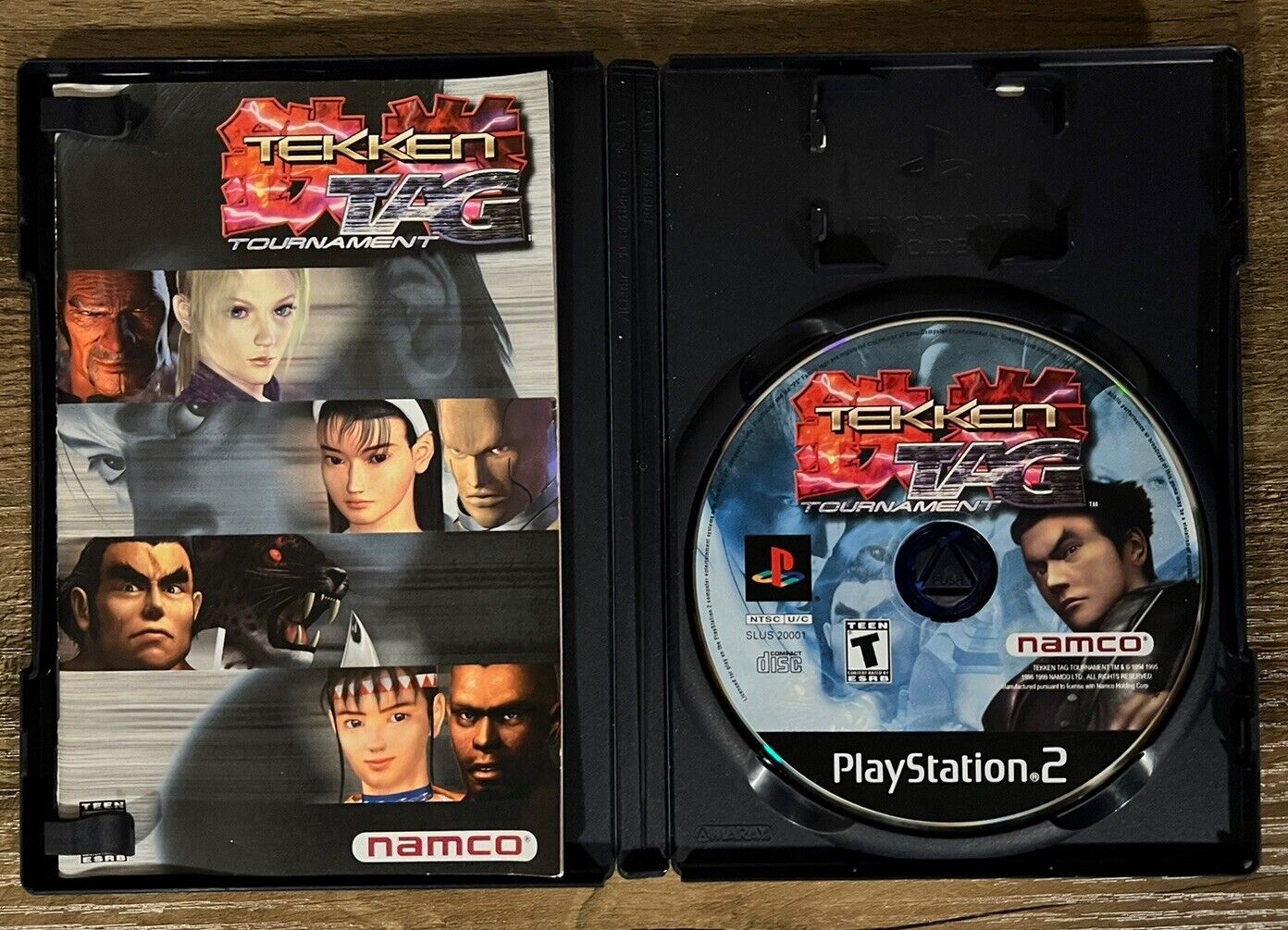 Tekken Tag Tournament PS2 Black Label! CIB W Manual & Reg Card. Tested & Works