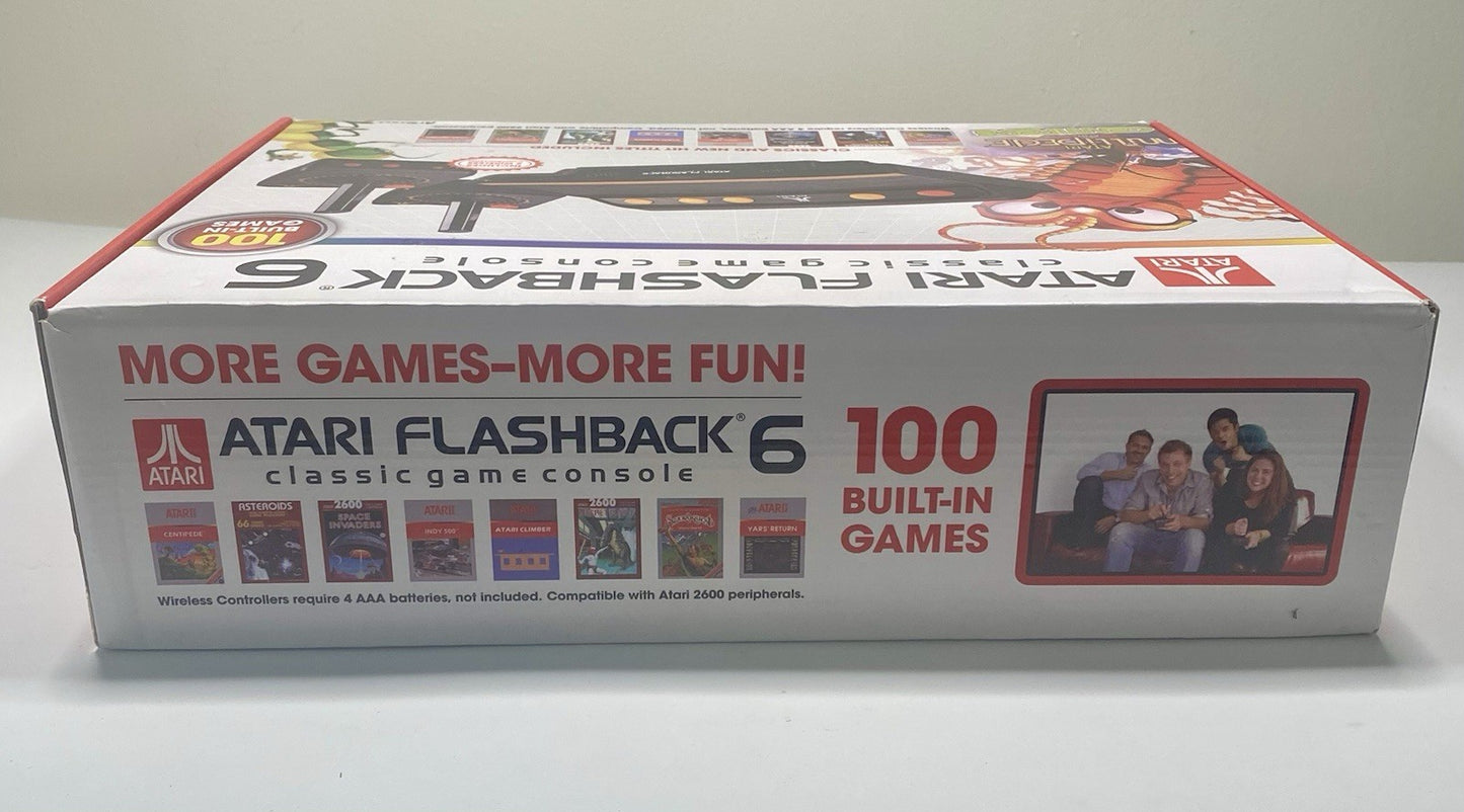 Atari Flashback 6 Classic Game System w/ 100 Built-in Games Read Description