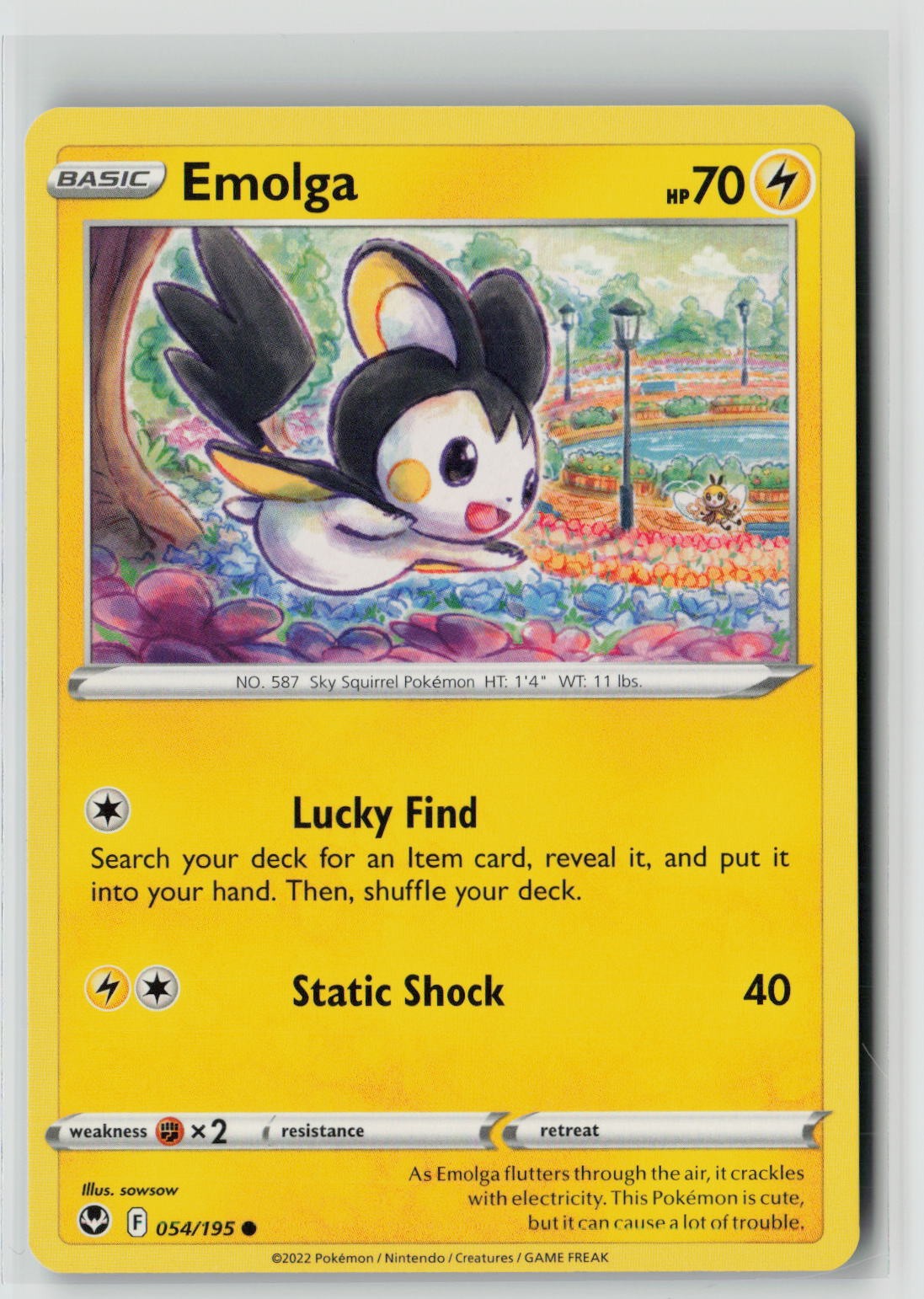Emolga (SWSH12: Silver Tempest 054/195) NM