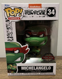 Funko Pop! TMNT Michelangelo CHASE Black & White #34 Special Edition!