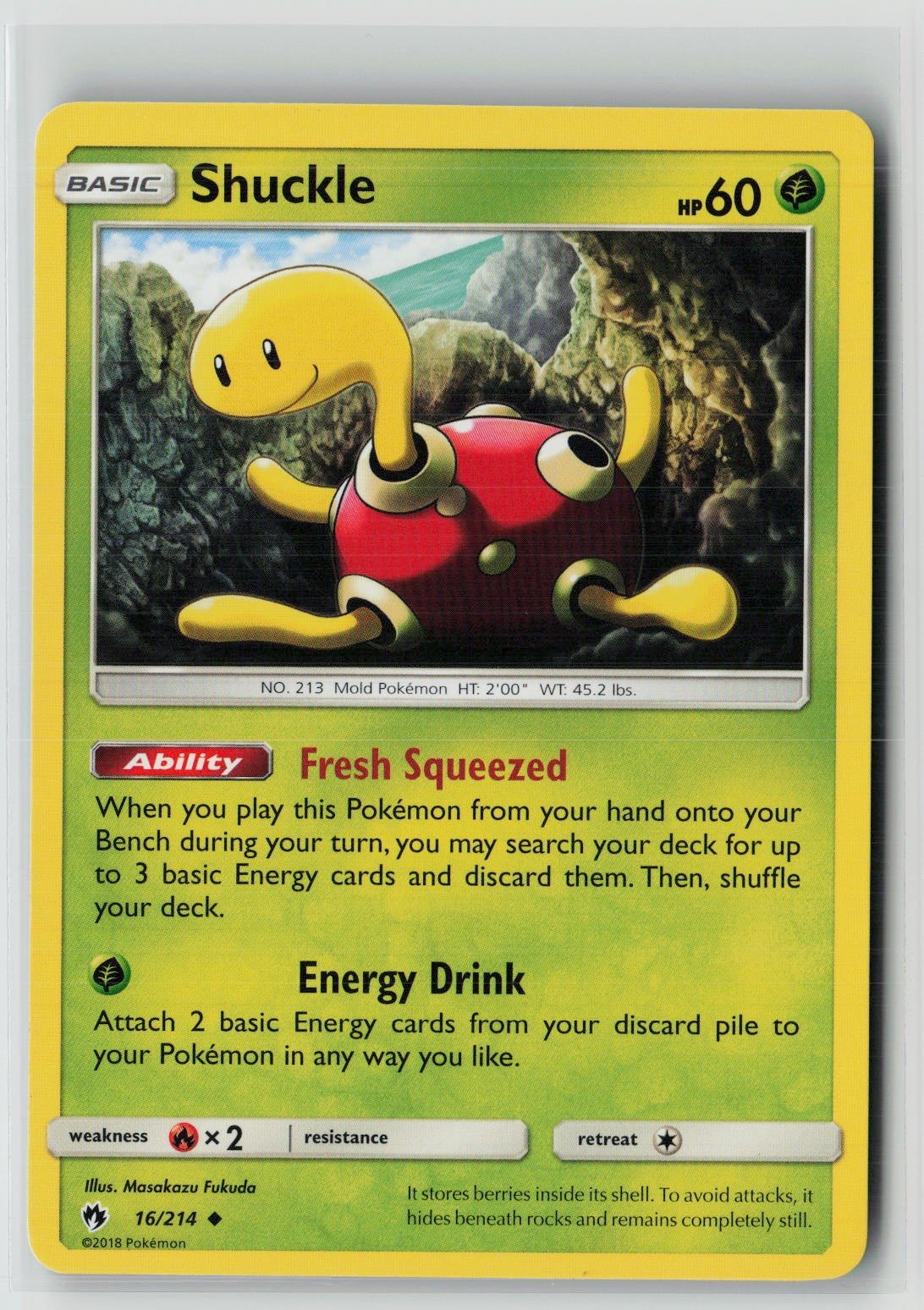 Shuckle (SM - Lost Thunder 16/214) NM