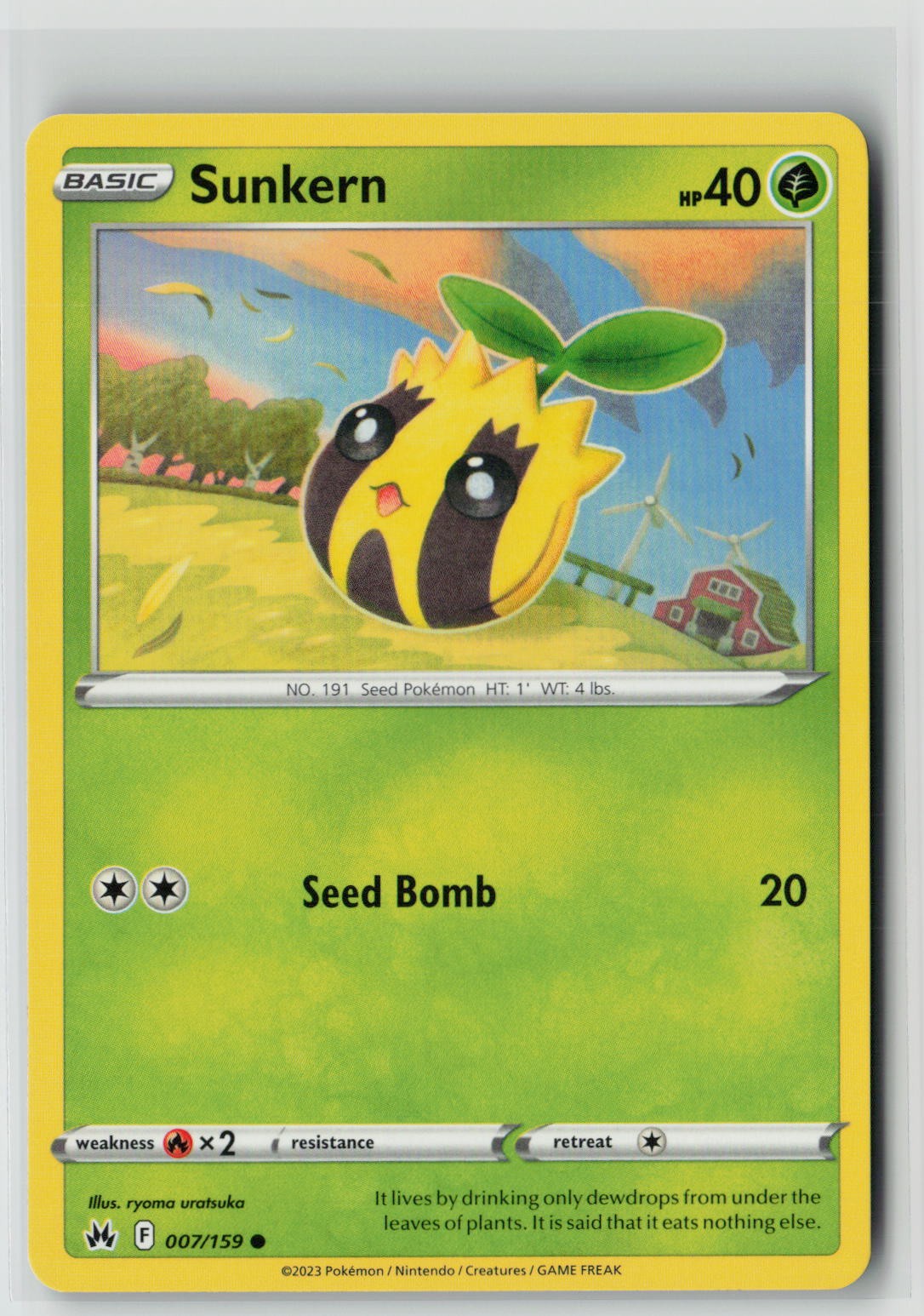 Sunkern (SWSH: Crown Zenith 007/159) NM