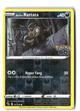 Alolan Rattata Reverse Holofoil NM (Pokemon GO 041/078)