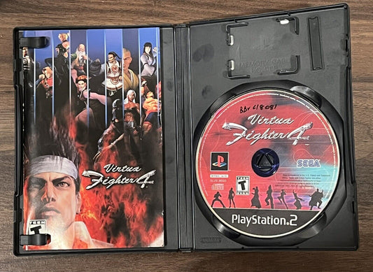 Virtua Fighter 4 (Sony PlayStation 2 PS2, 2002) CIB - Blue Disc - Black Label