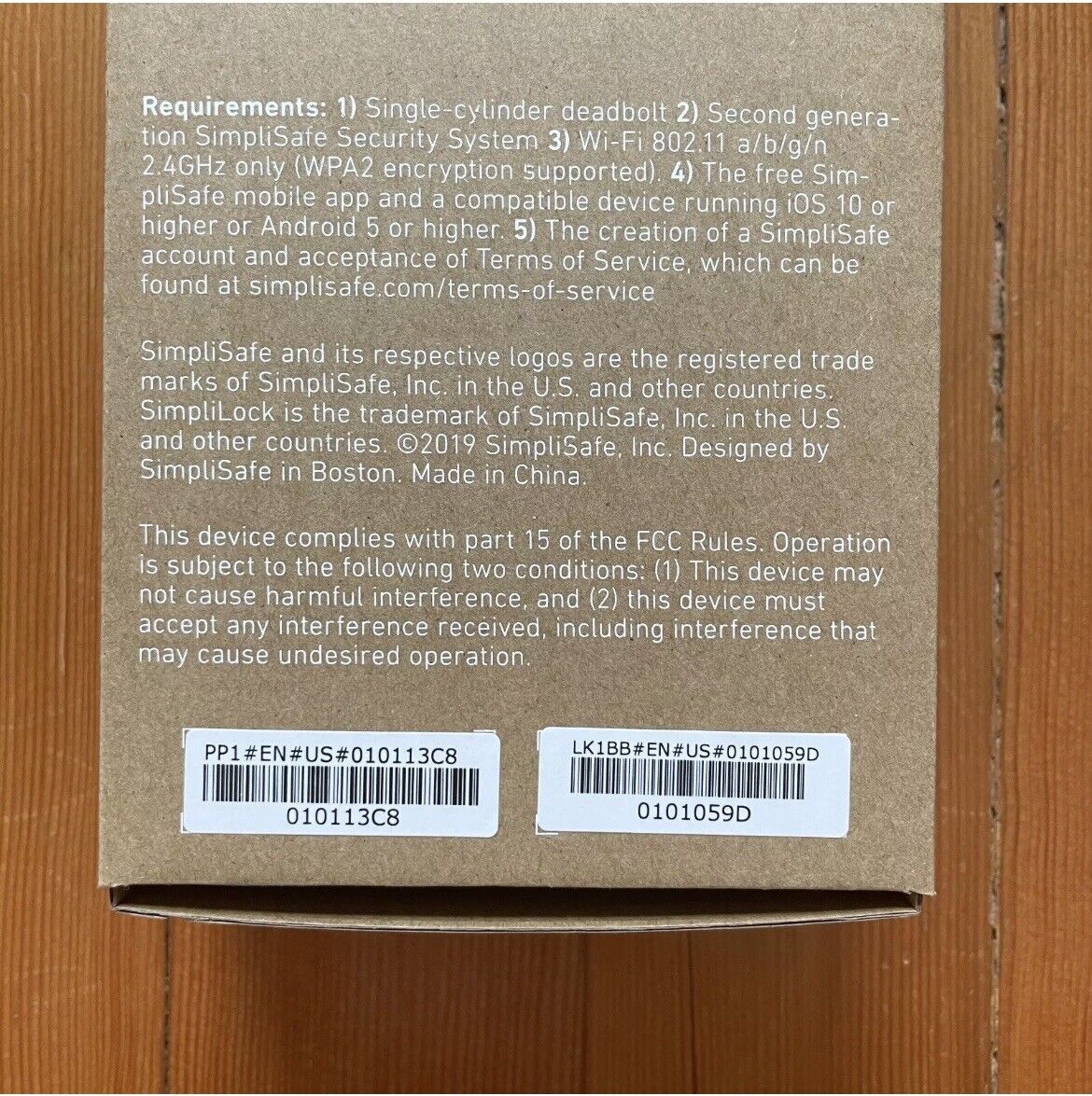 SimpliSafe Smart Door Lock with PIN Keypad Black