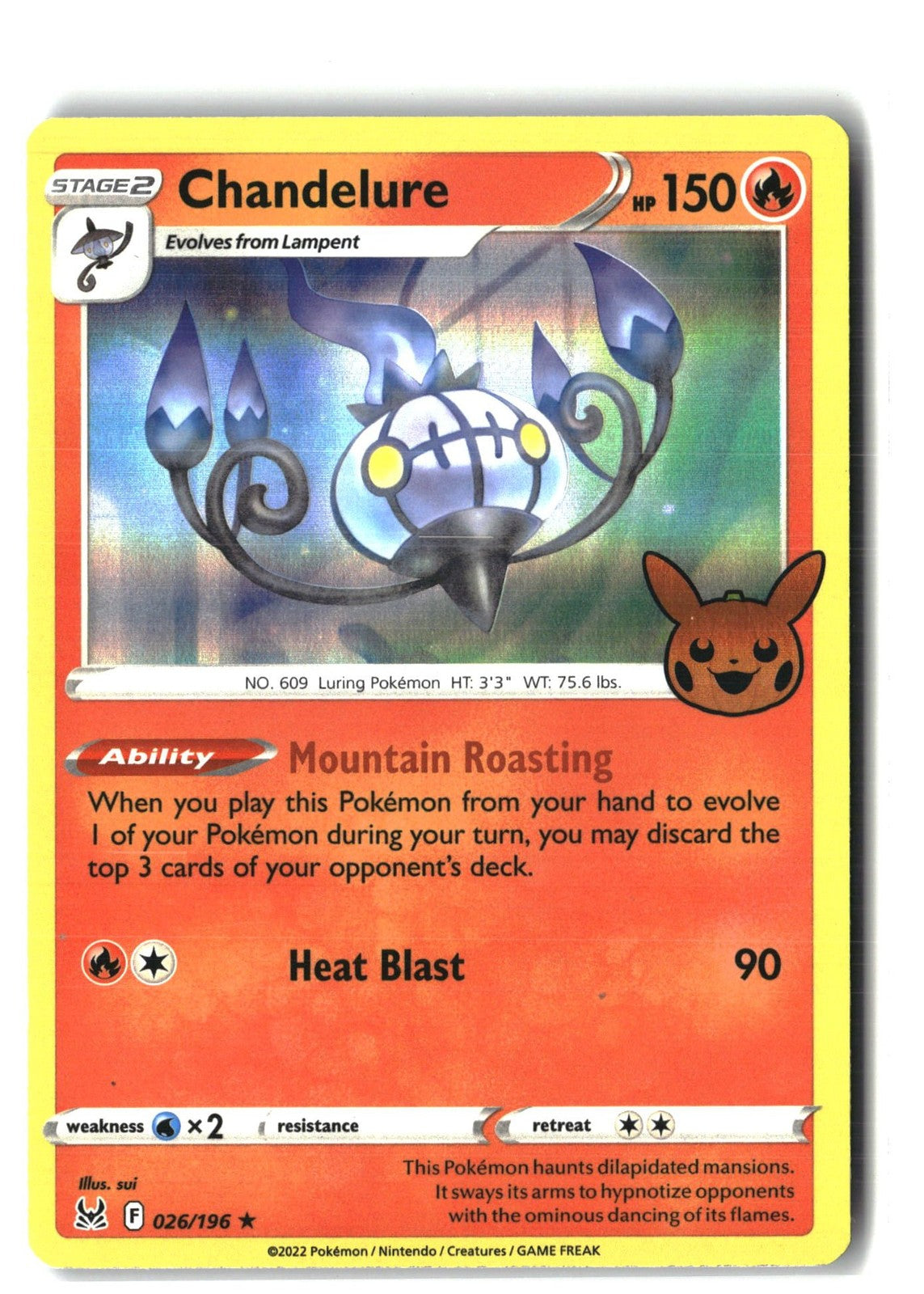 Chandelure TTBB23 Holofoil NM